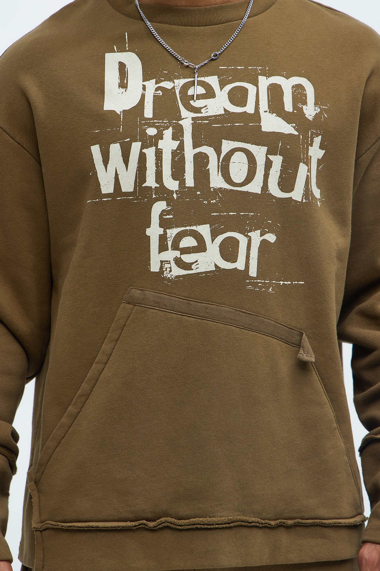 Dream Without Fear Sweatshirt - Brown - Image 9