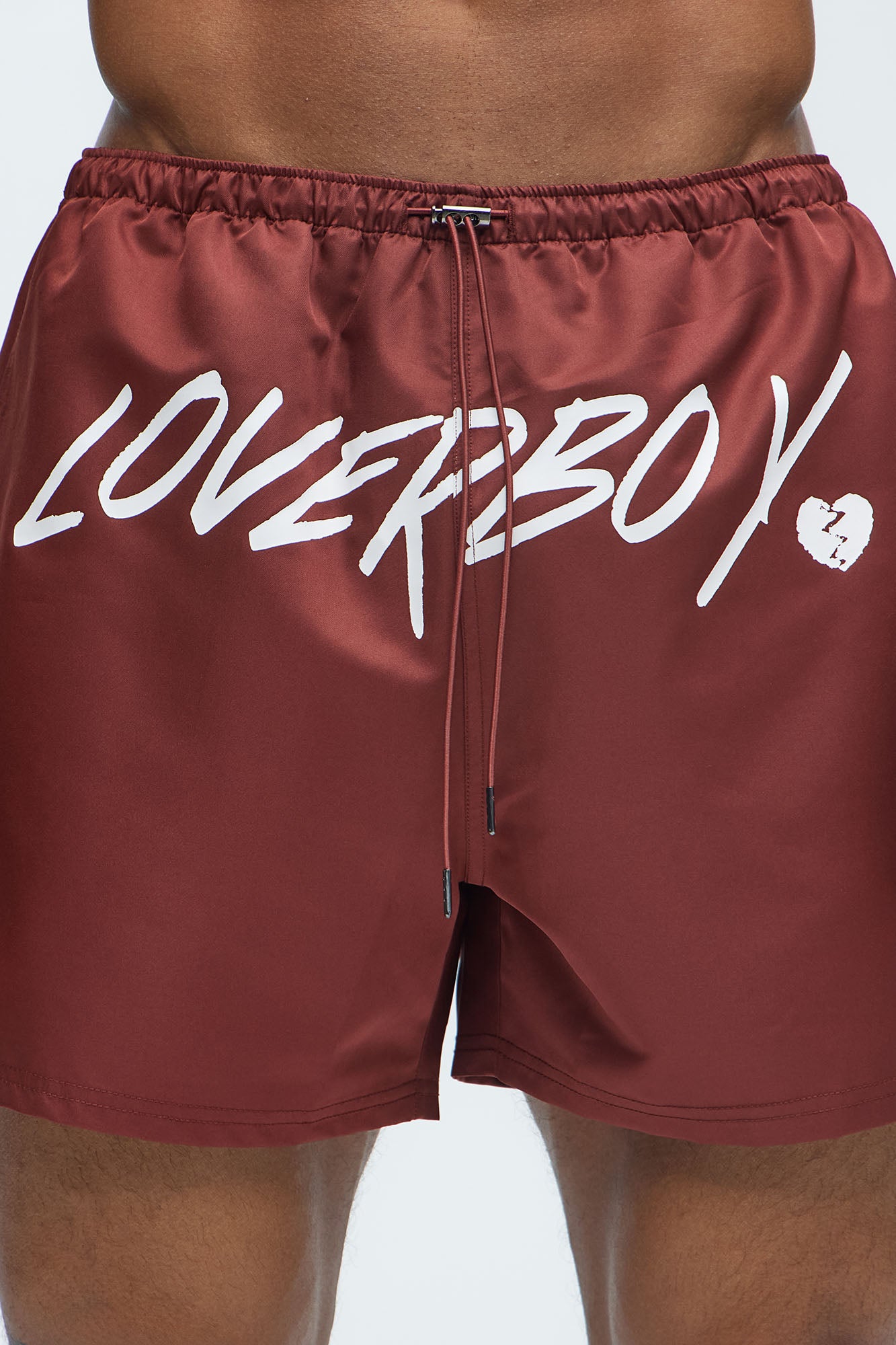Loverboy Swim Mid Trunk - Burgundy - Image 4