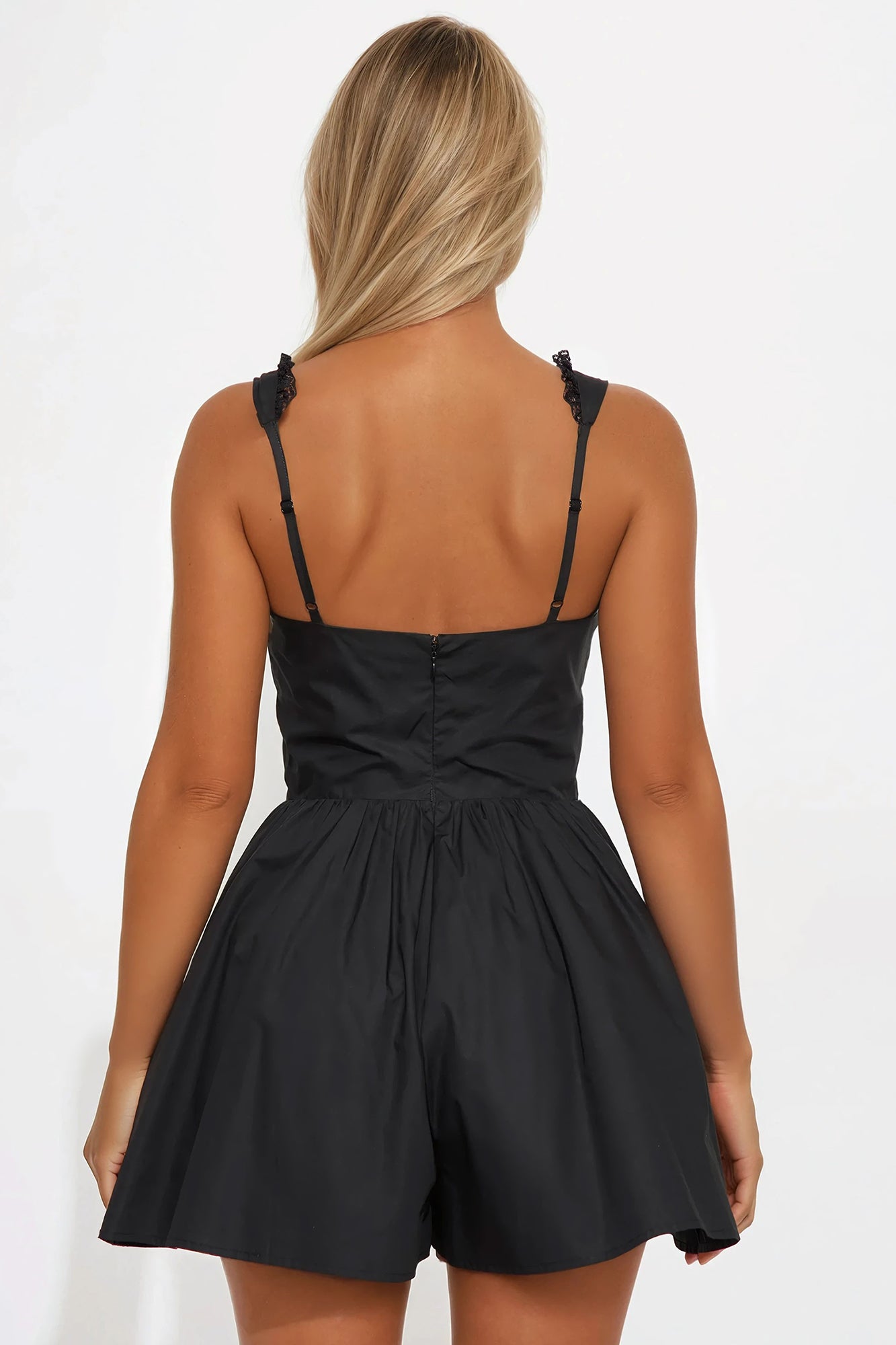 Sweet Not Silent Romper - Black - Image 3