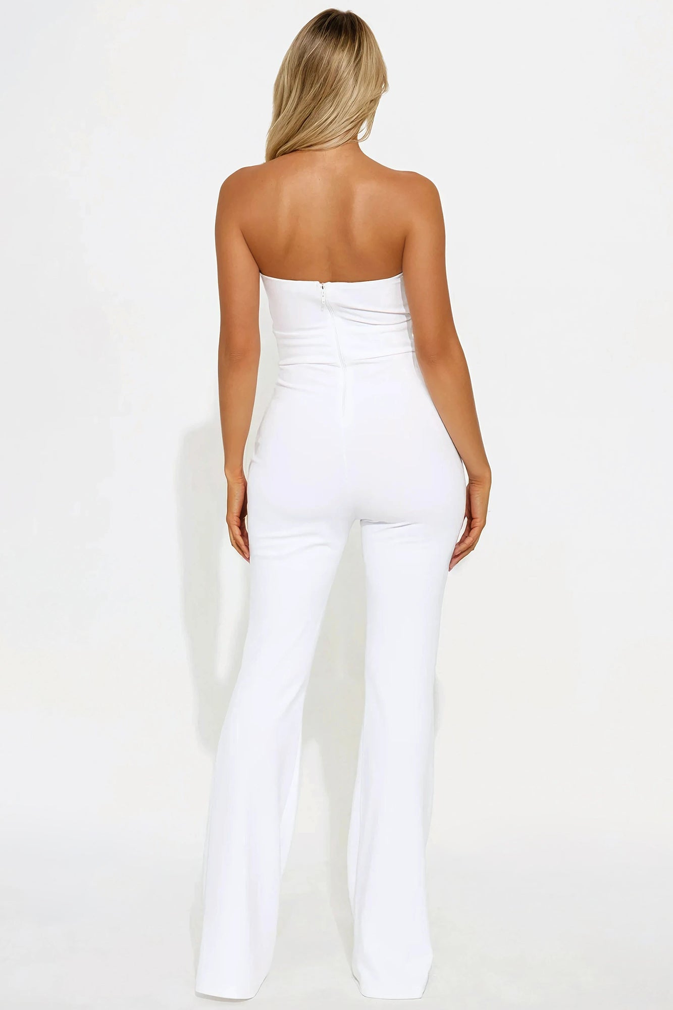 Greet The Fans Strapless Jumpsuit - Ivory - Image 3