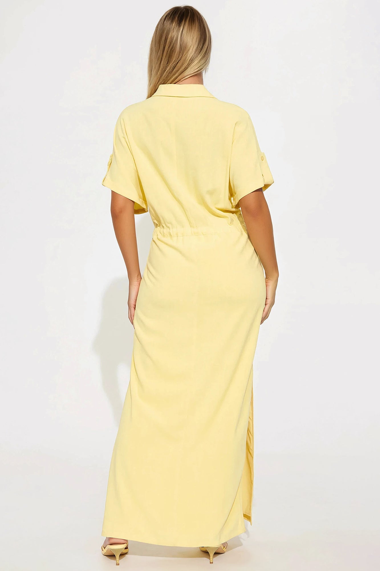Always On Time Maxi Dress - Yellow - Image 3