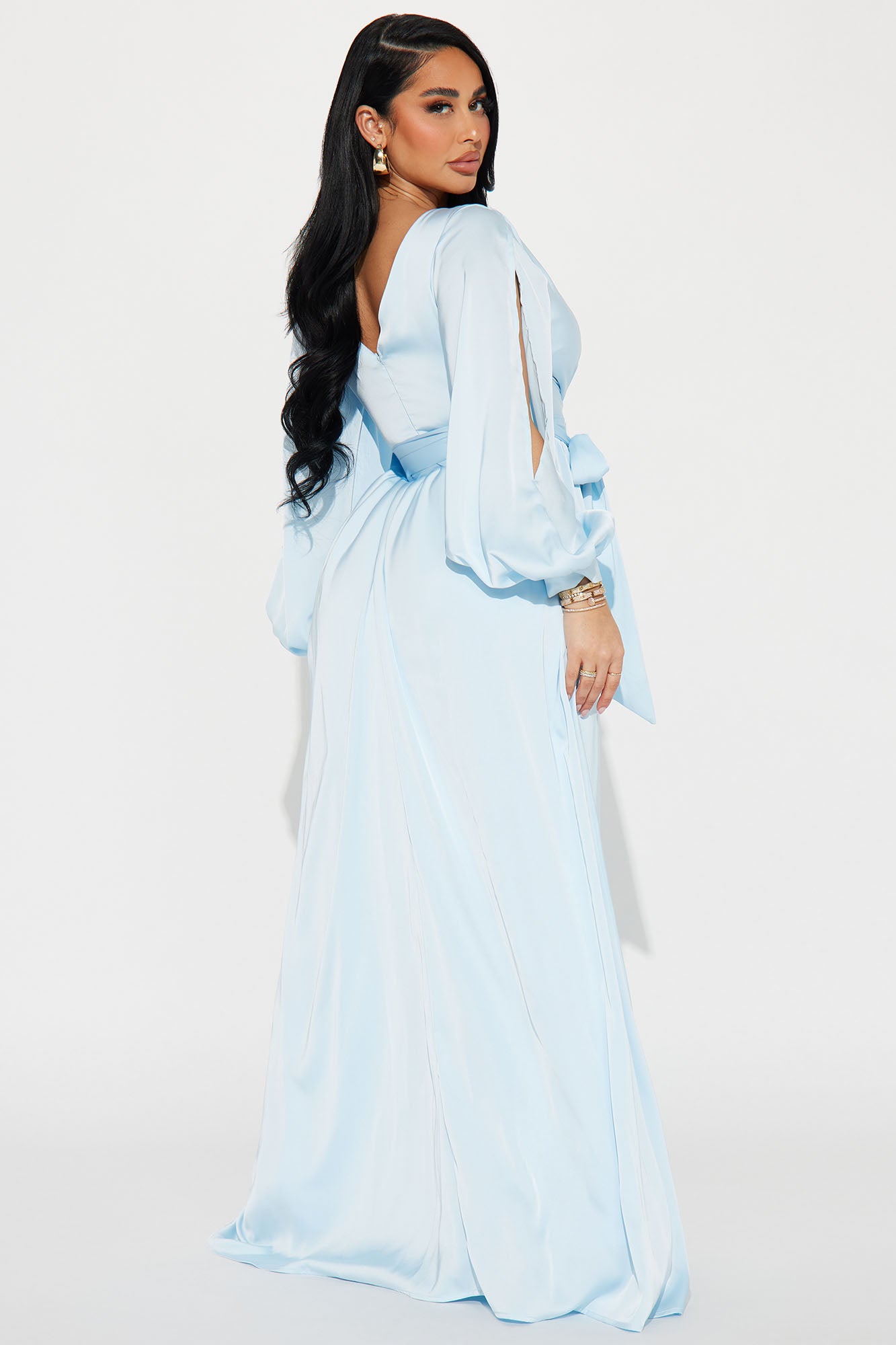 Belle Maxi Dress - Light Blue - Image 3