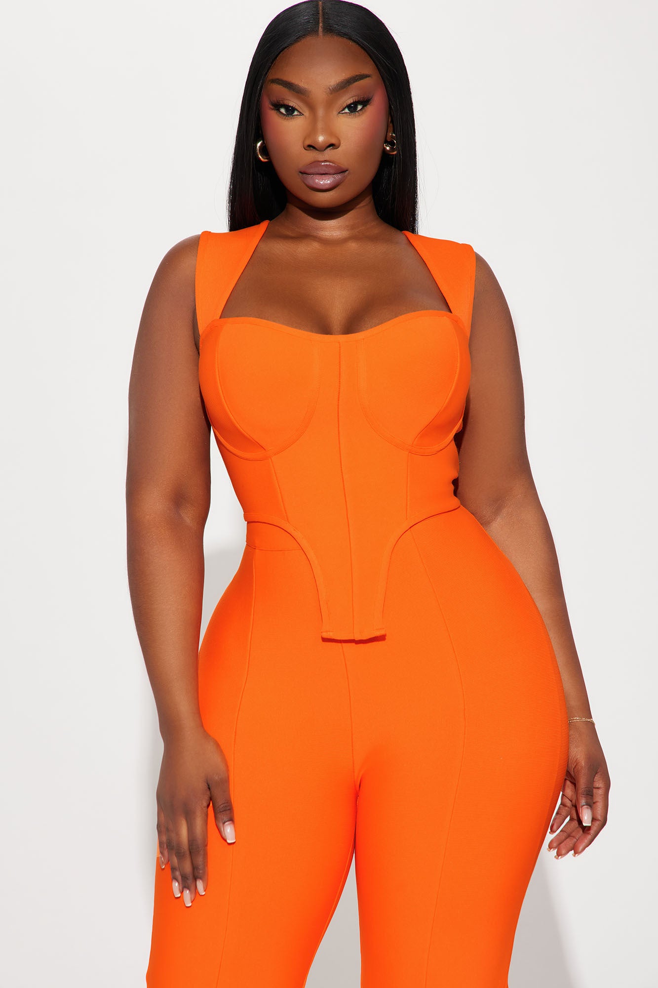 Vibing Out Bandage Pant Set - Orange - Image 5