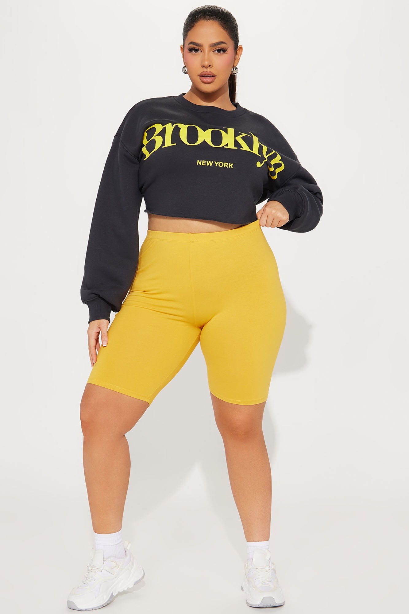Natalee Biker Shorts - Mustard - Image 9