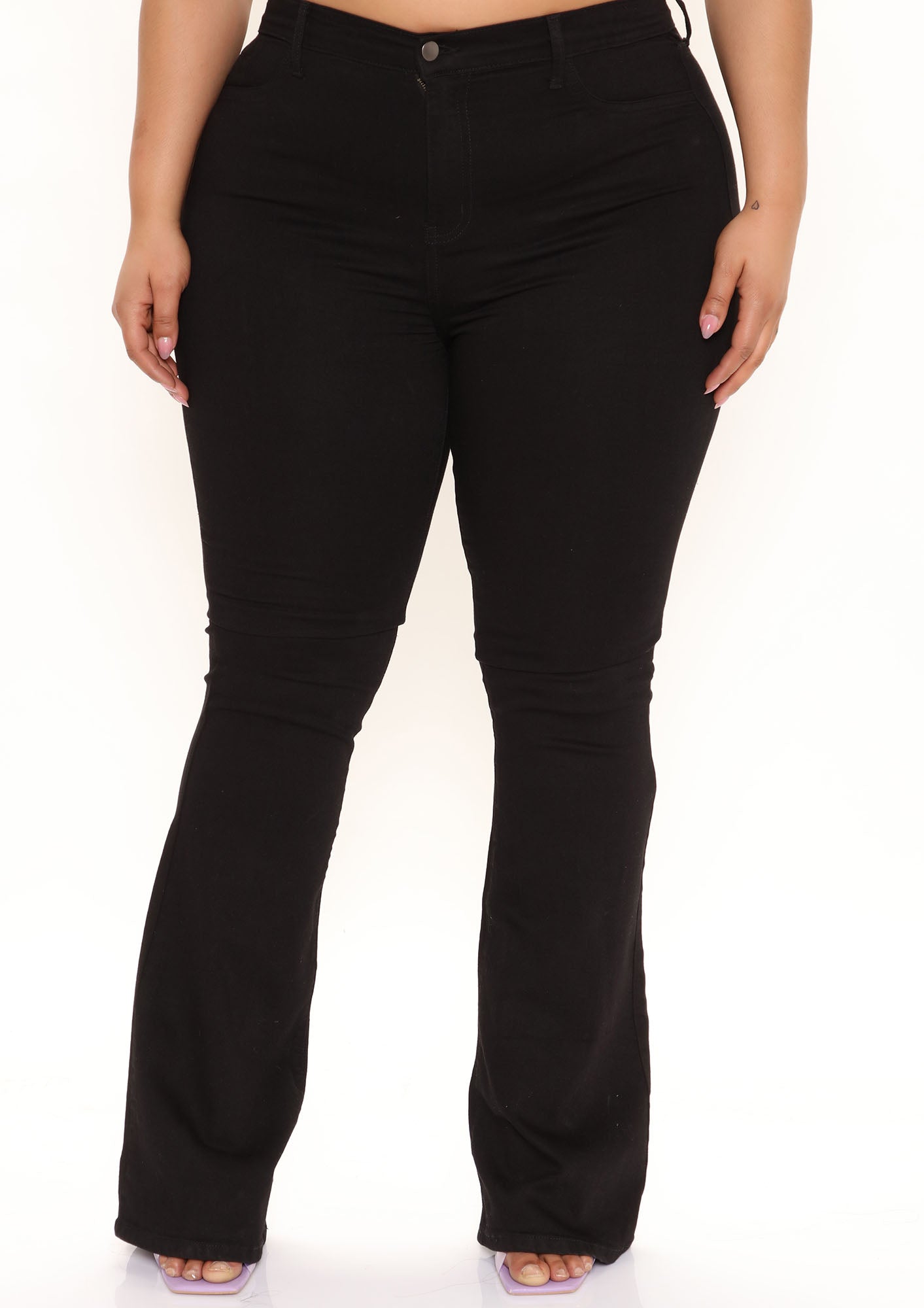 Tall Deep In My Soul Flare Jeans - Black - Image 5