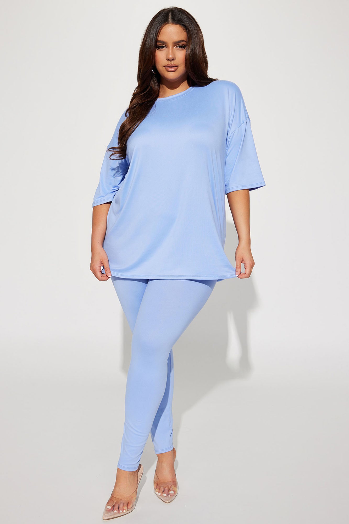 Weekend Vibes Legging Set - Periwinkle - Image 4