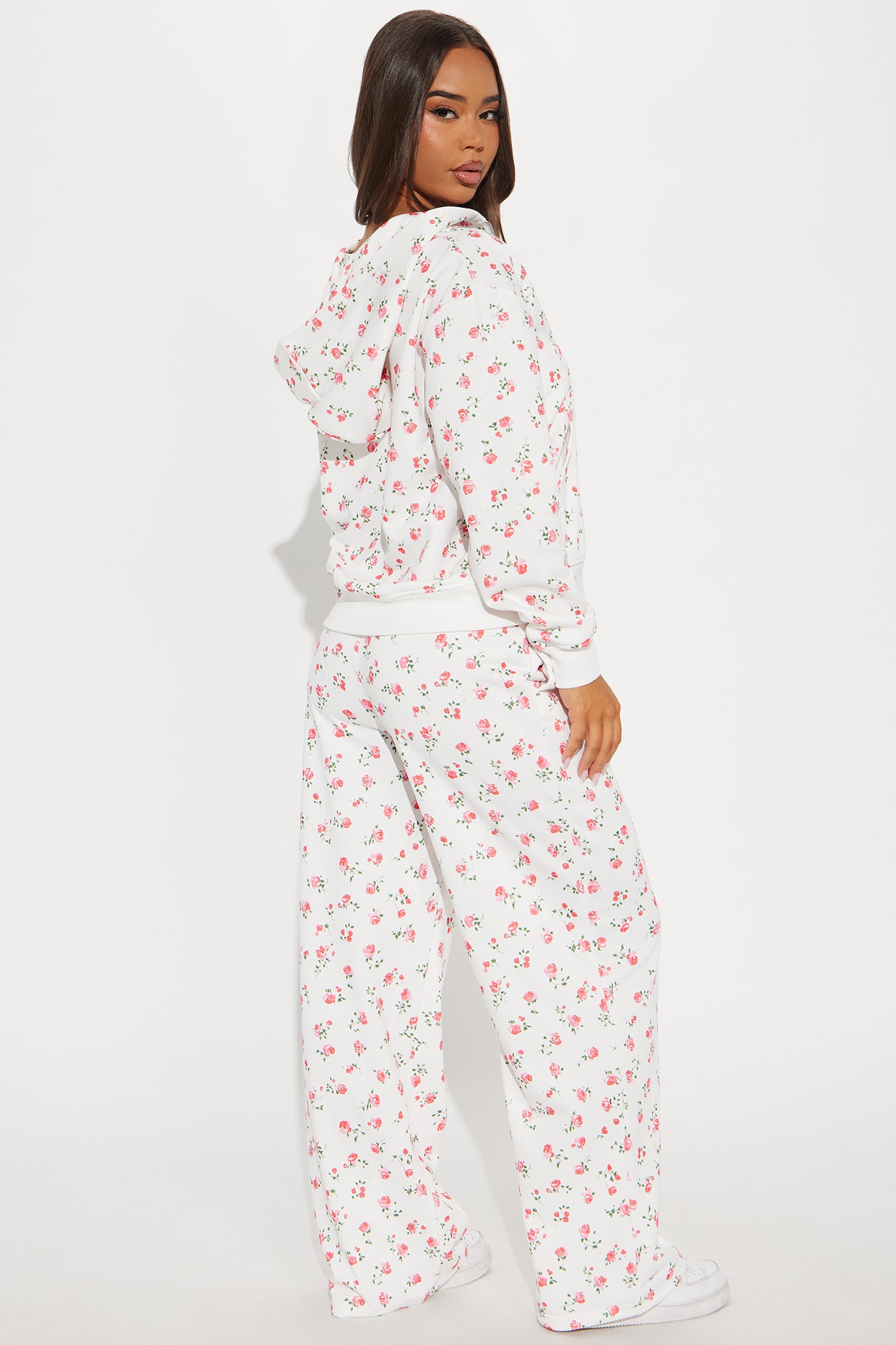 Fiona Ditsy Floral Pant Set - White/combo - Image 3