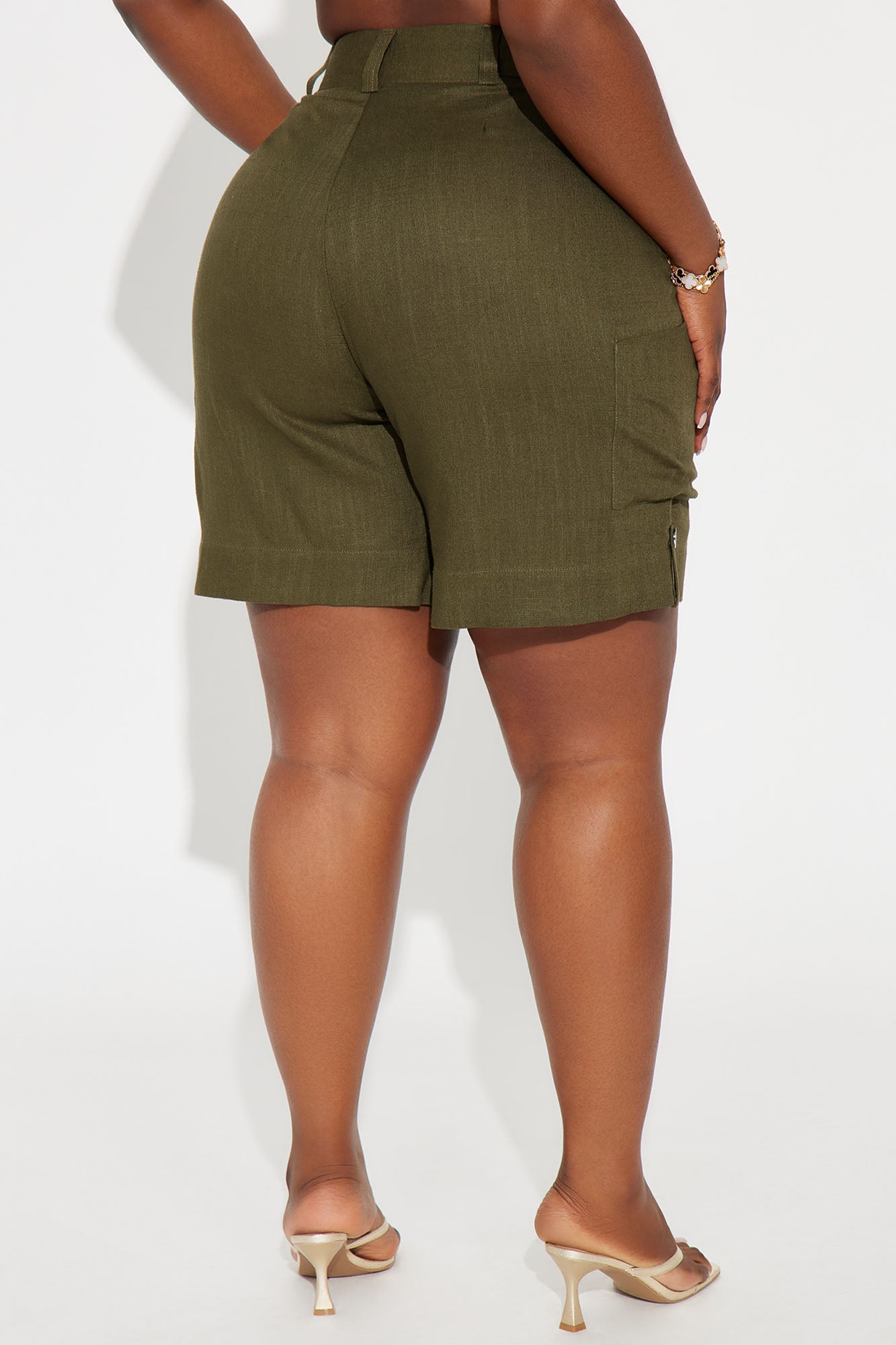 Take It Easy Linen Short - Olive - Image 6