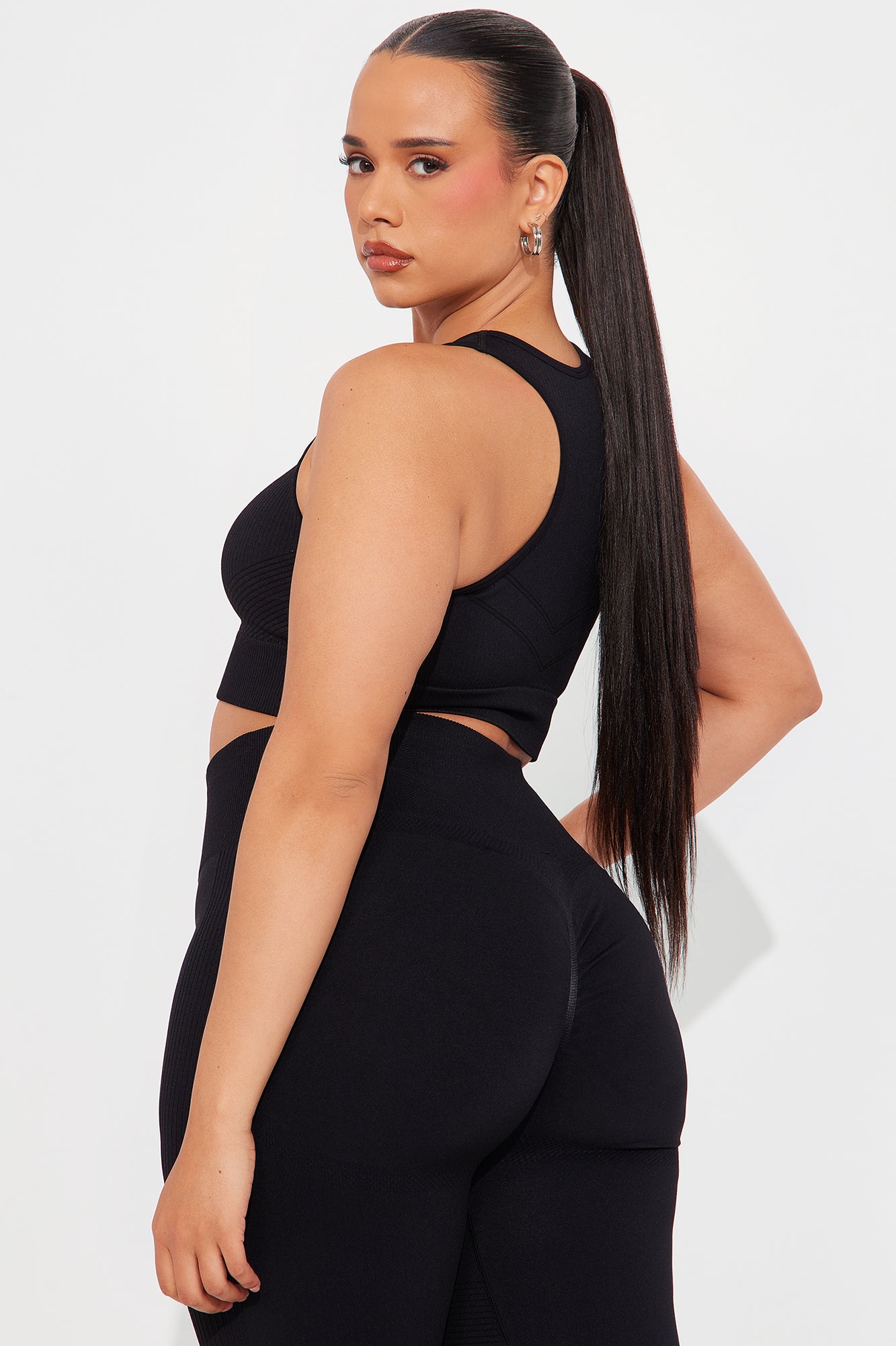 Good Stretch Seamless Sports Bra - Black - Image 6
