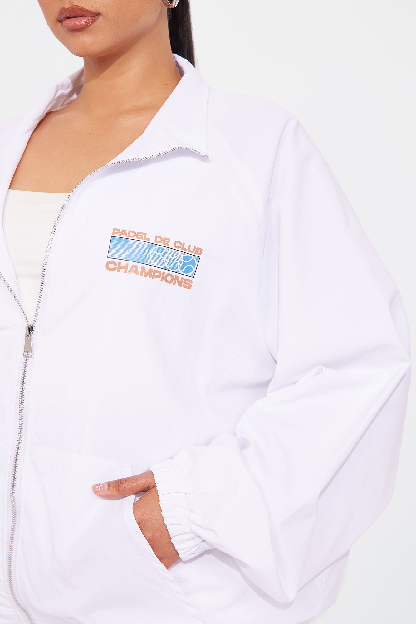 Champions Athletic Sporty Windbreaker - White - Image 8