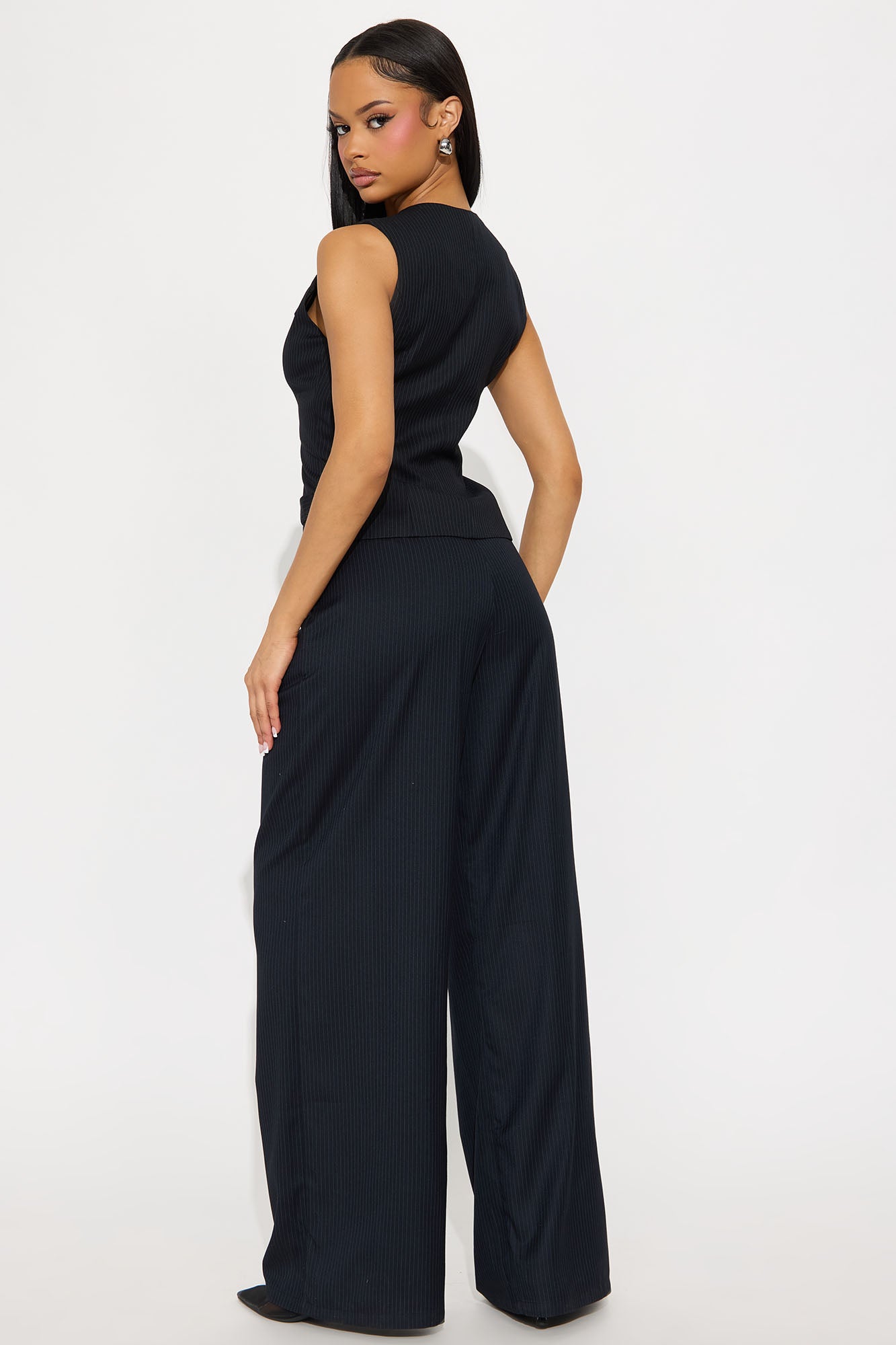 Vivian Vest Pant Set - Black - Image 3