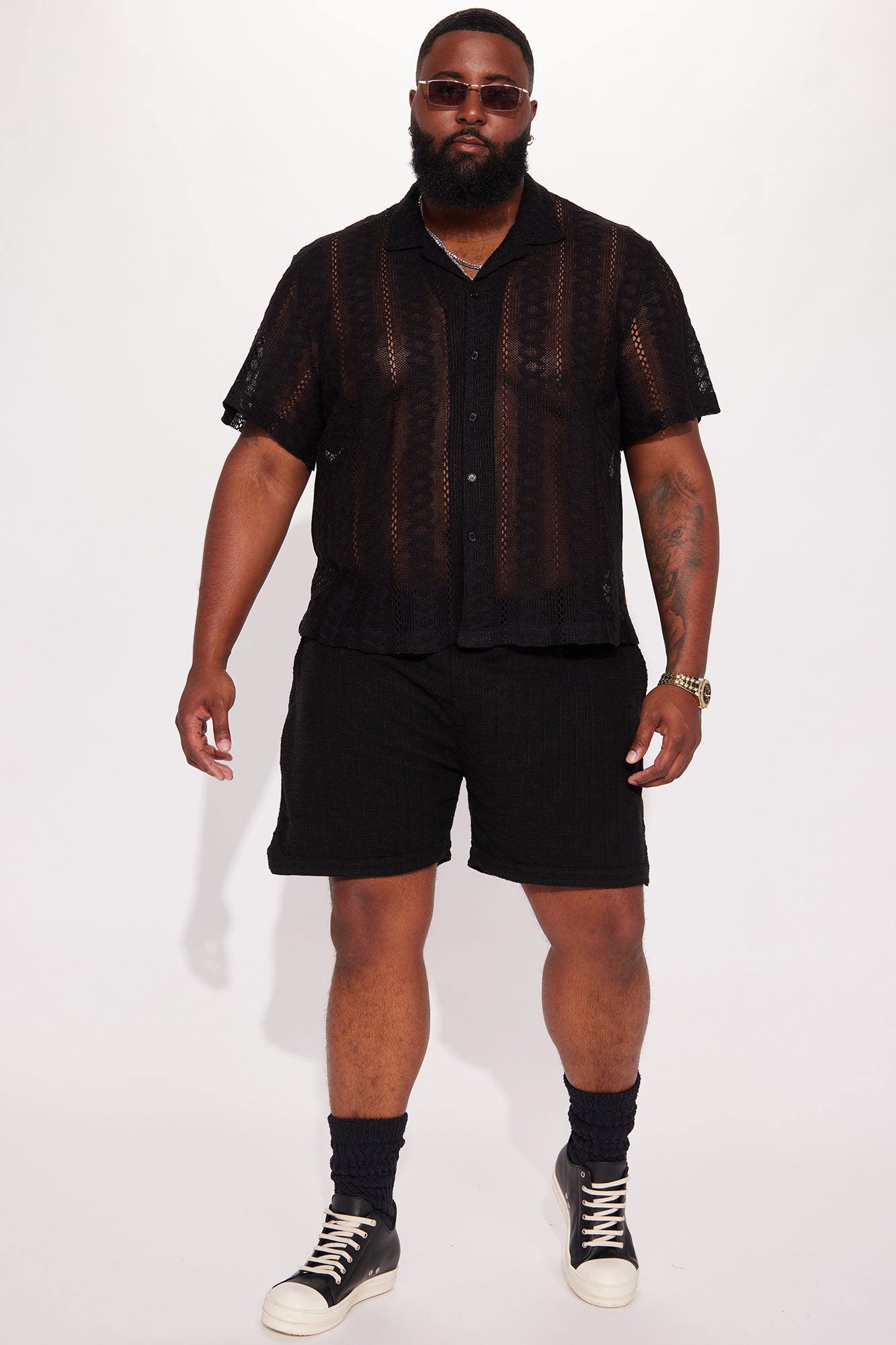 Dean Textured Short - Black - Image 6