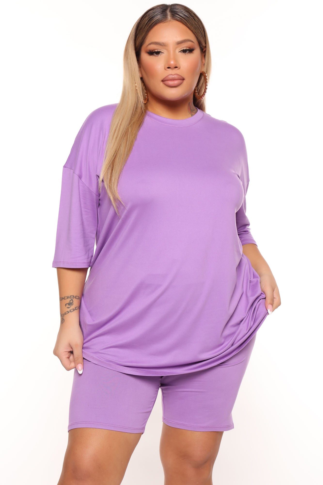 Weekend Vibes Short Set - Purple - Image 5