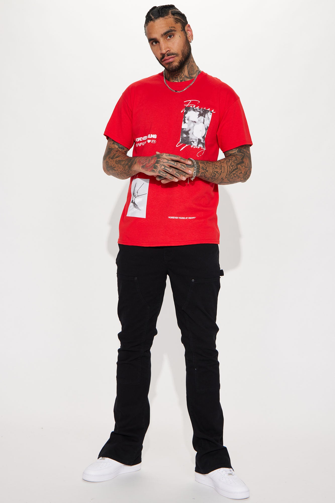 Young Forever Short Sleeve Tee - Red - Image 3