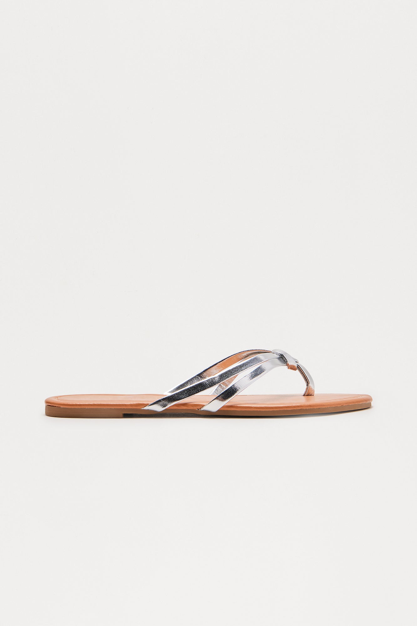 All Summer Long Flip Flops - Silver - Image 3