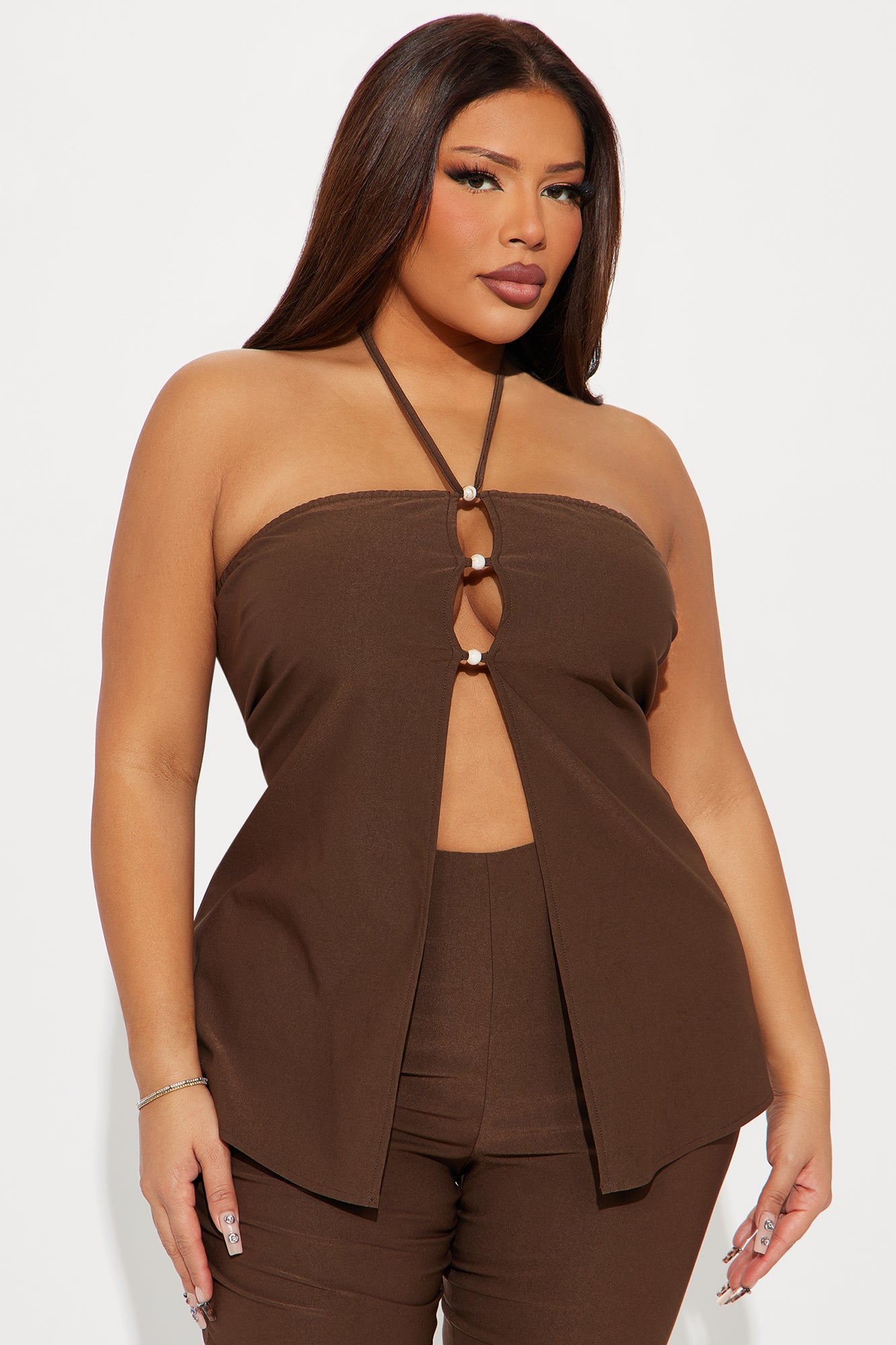 Meilani Capri Pant Set - Chocolate - Image 5