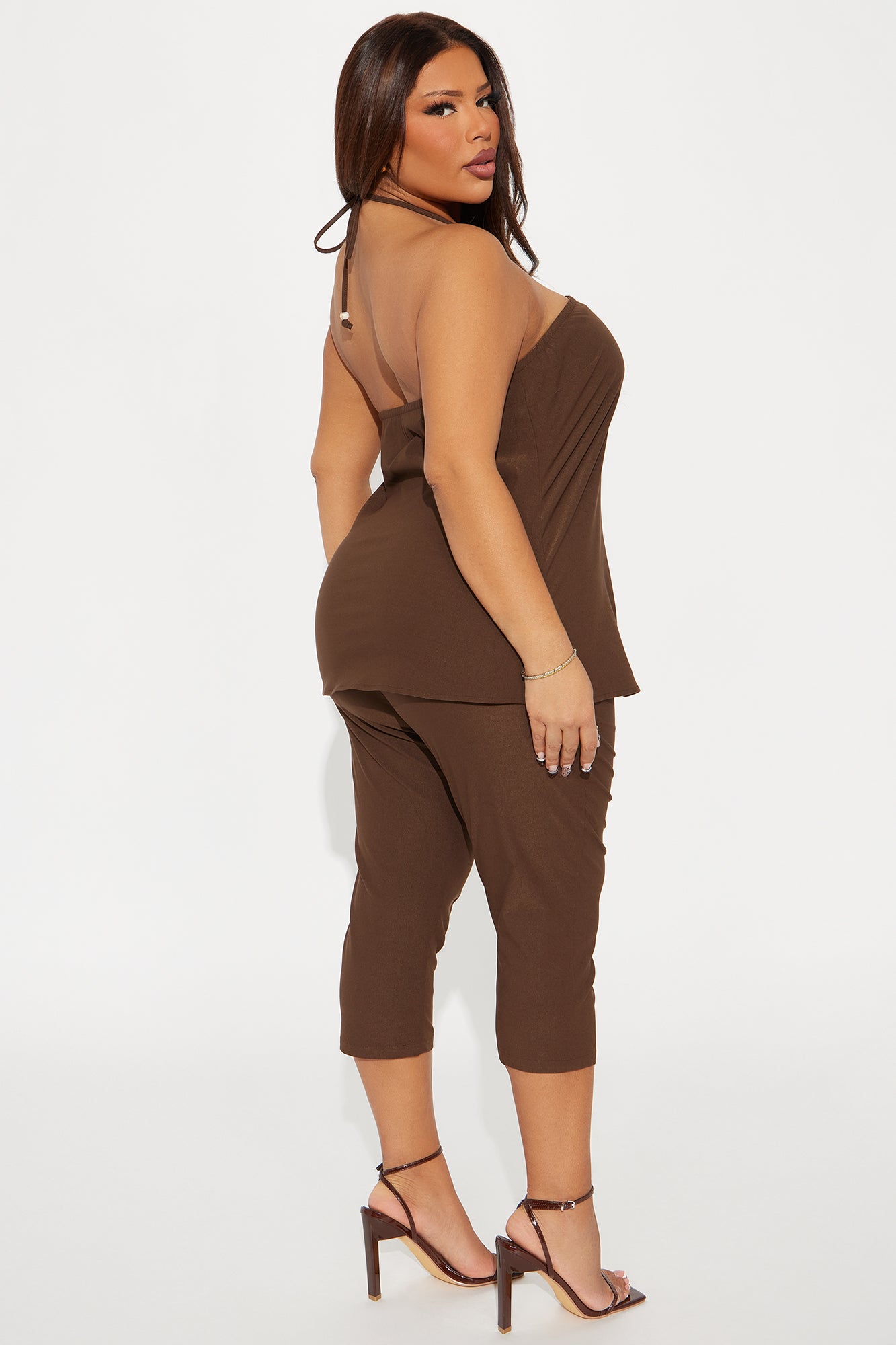 Meilani Capri Pant Set - Chocolate - Image 6
