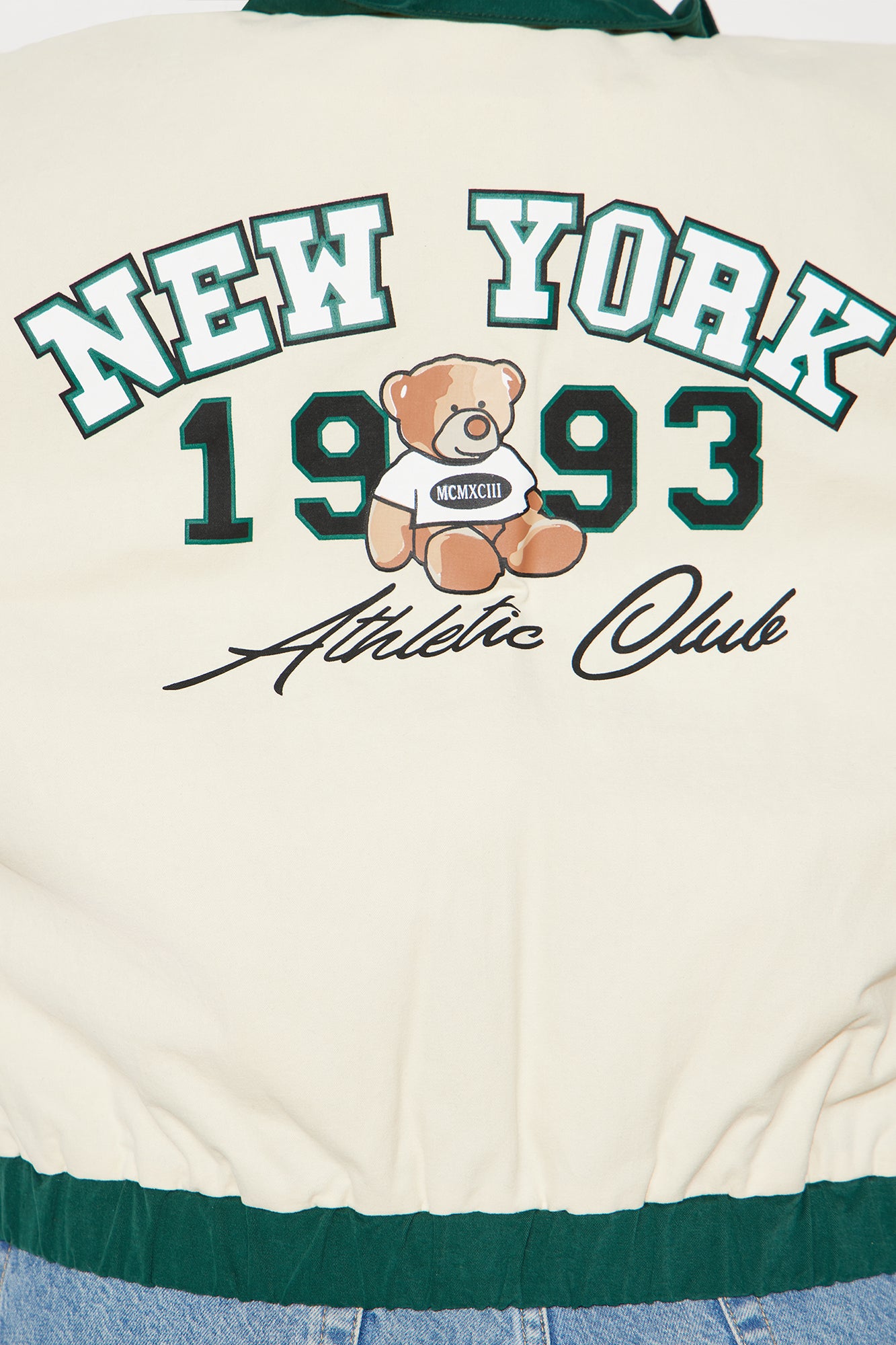 New York Club Varsity Jacket - Green/combo - Image 8