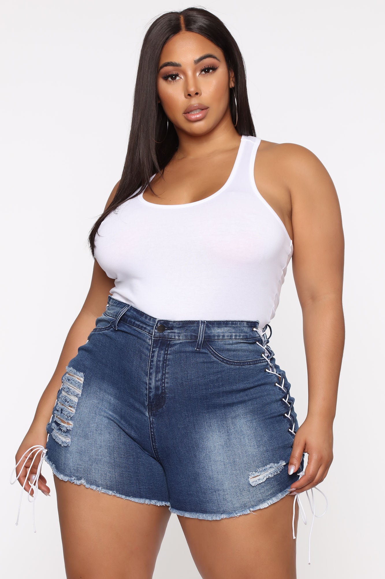 Divine Basic Tank Bodysuit - White - Image 7