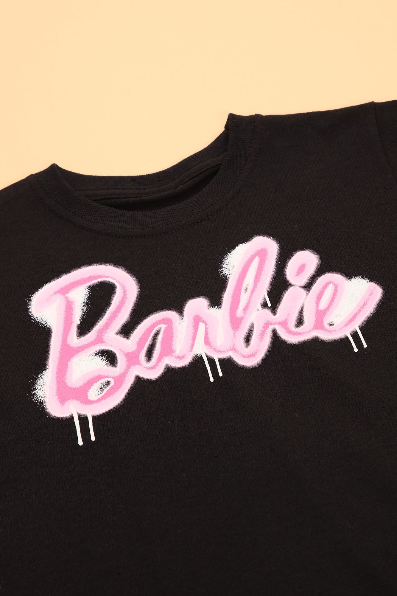 Mini Barbie Graffiti Tee - Black - Image 8