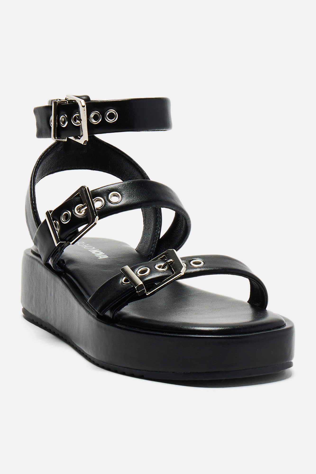Ellie Platform Sandals - Black - Image 3