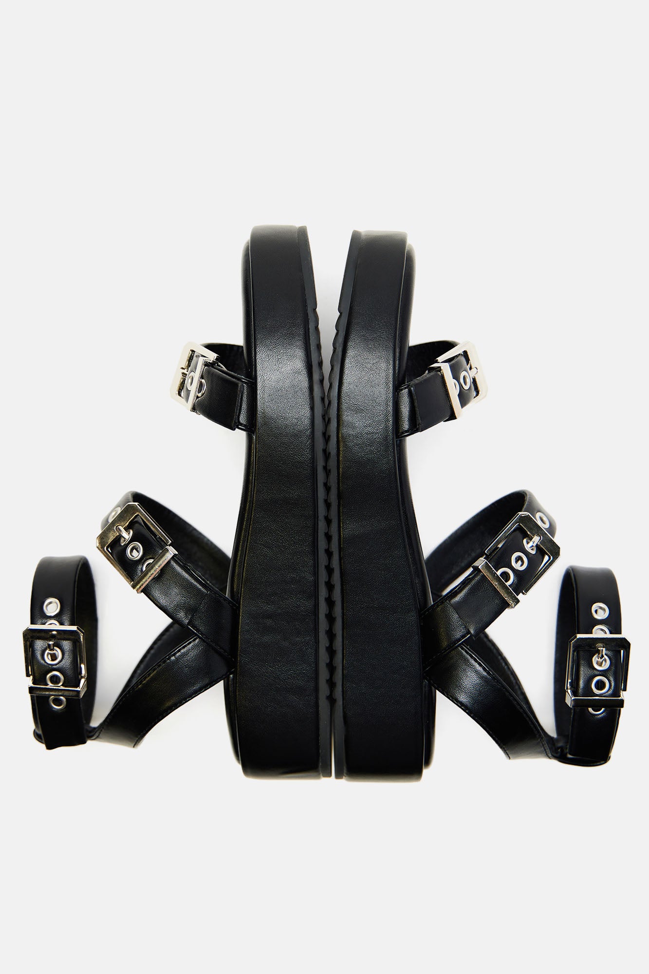 Ellie Platform Sandals - Black - Image 5