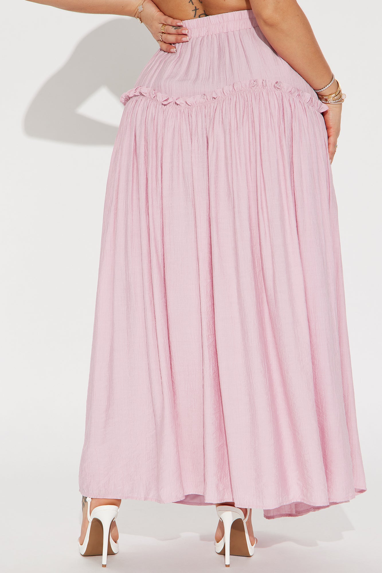 Lily Maxi Skirt - Pink - Image 3