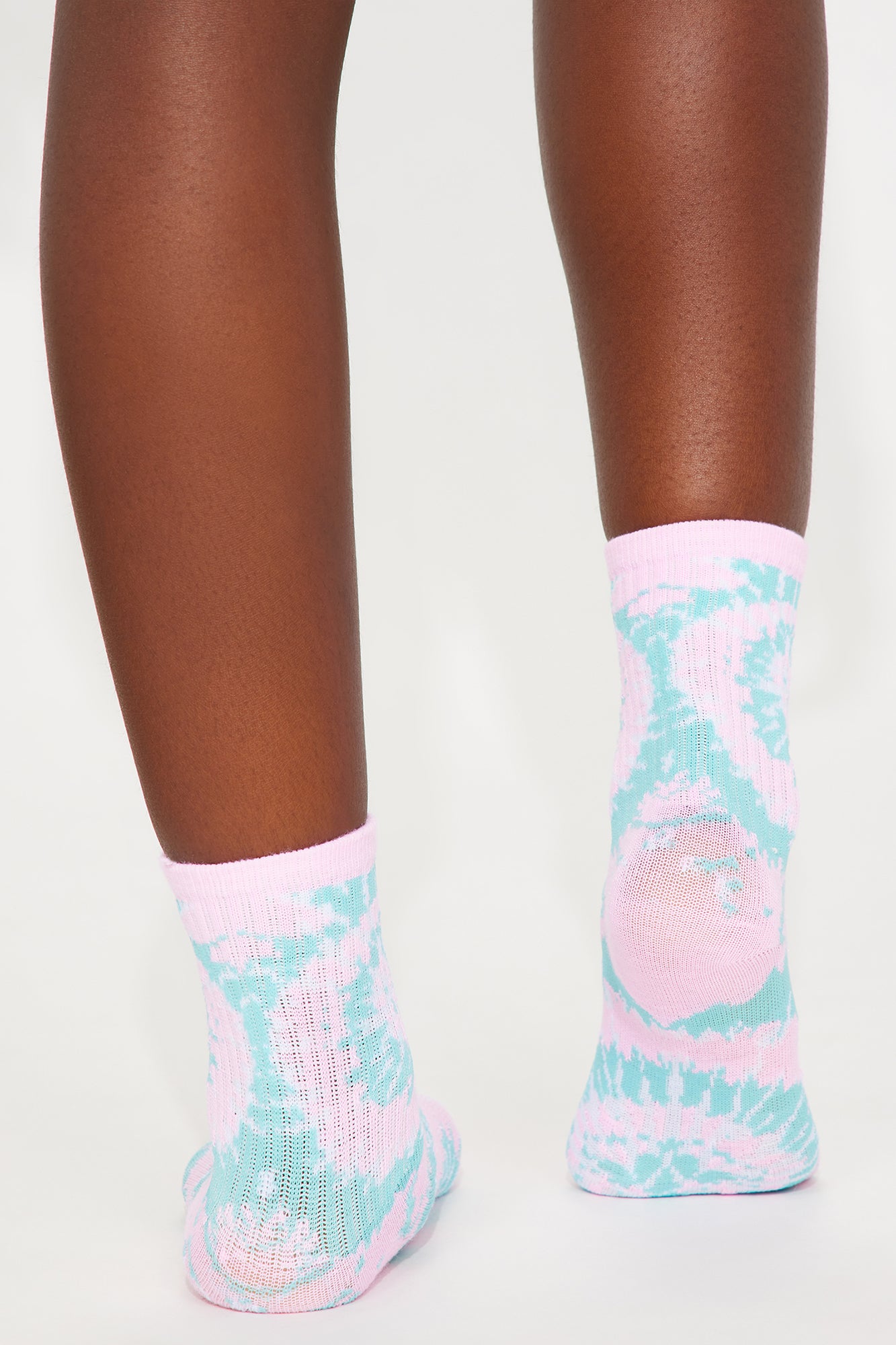 Mini Tie Dye 6 Pack Crew Sock - Multi Color - Image 3