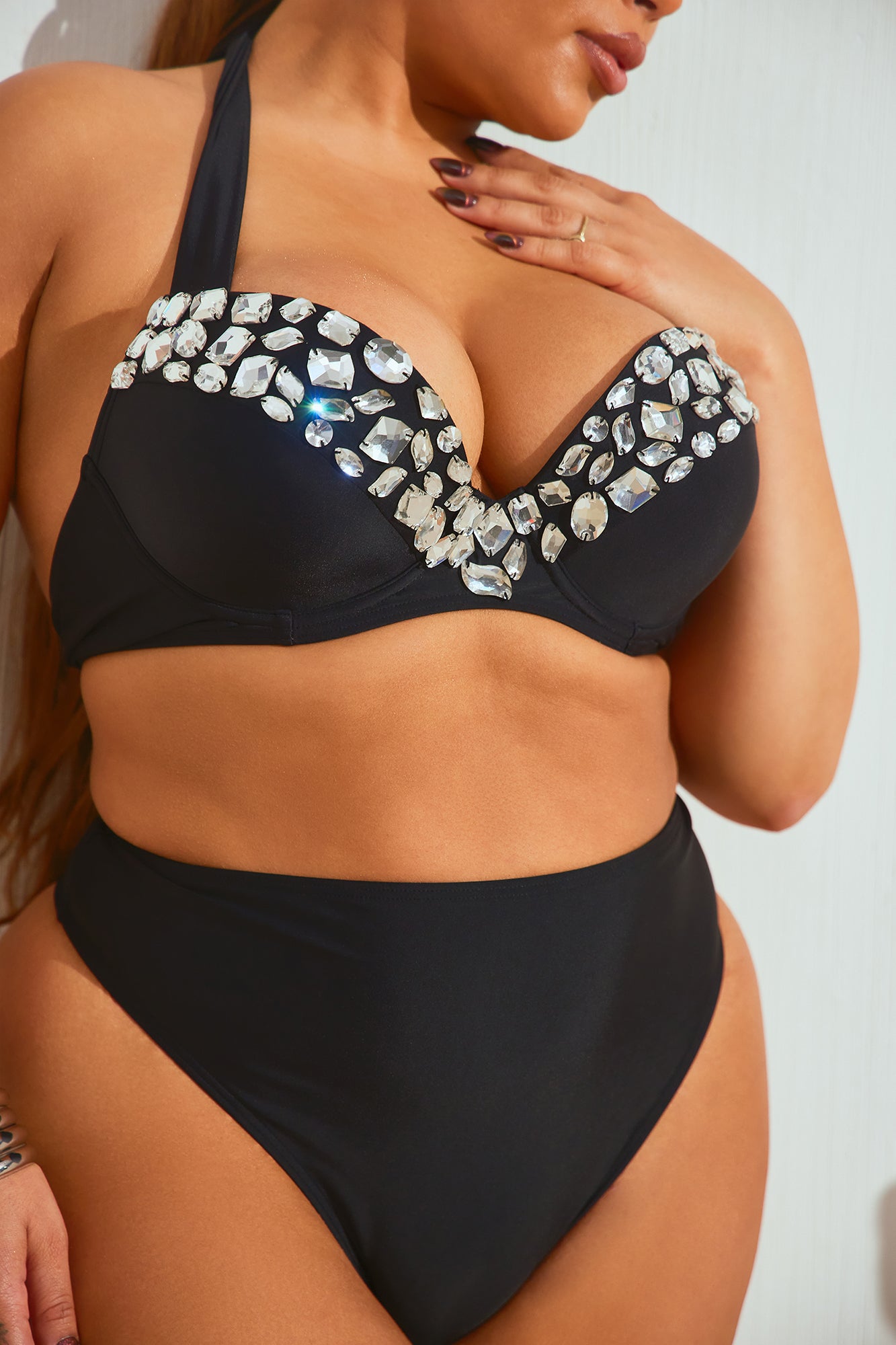 Showstopper Gem Undewire 2 Piece Bikini - Black - Image 9