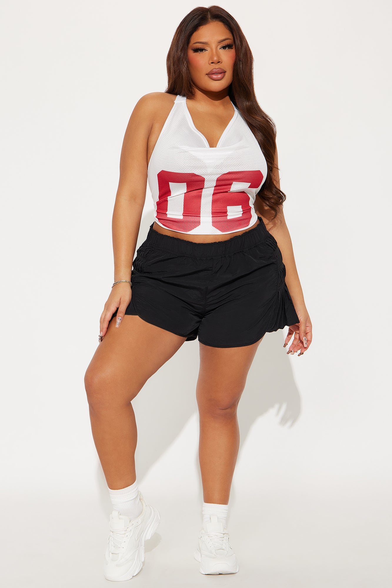 Serena Windbreaker Track Short - Black - Image 5