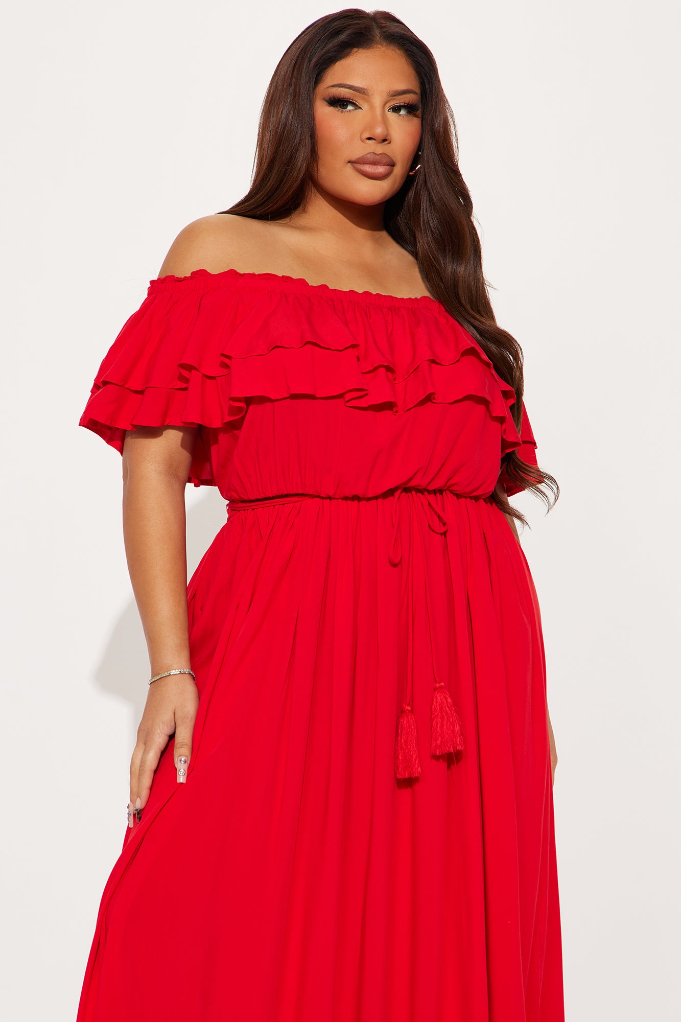 Caribbean Beauty Maxi Dress - Red - Image 5