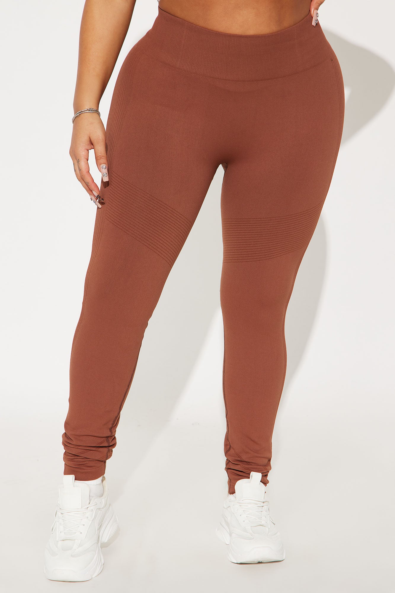 Good Stretch Seamless Active Legging - Mocha - Image 5