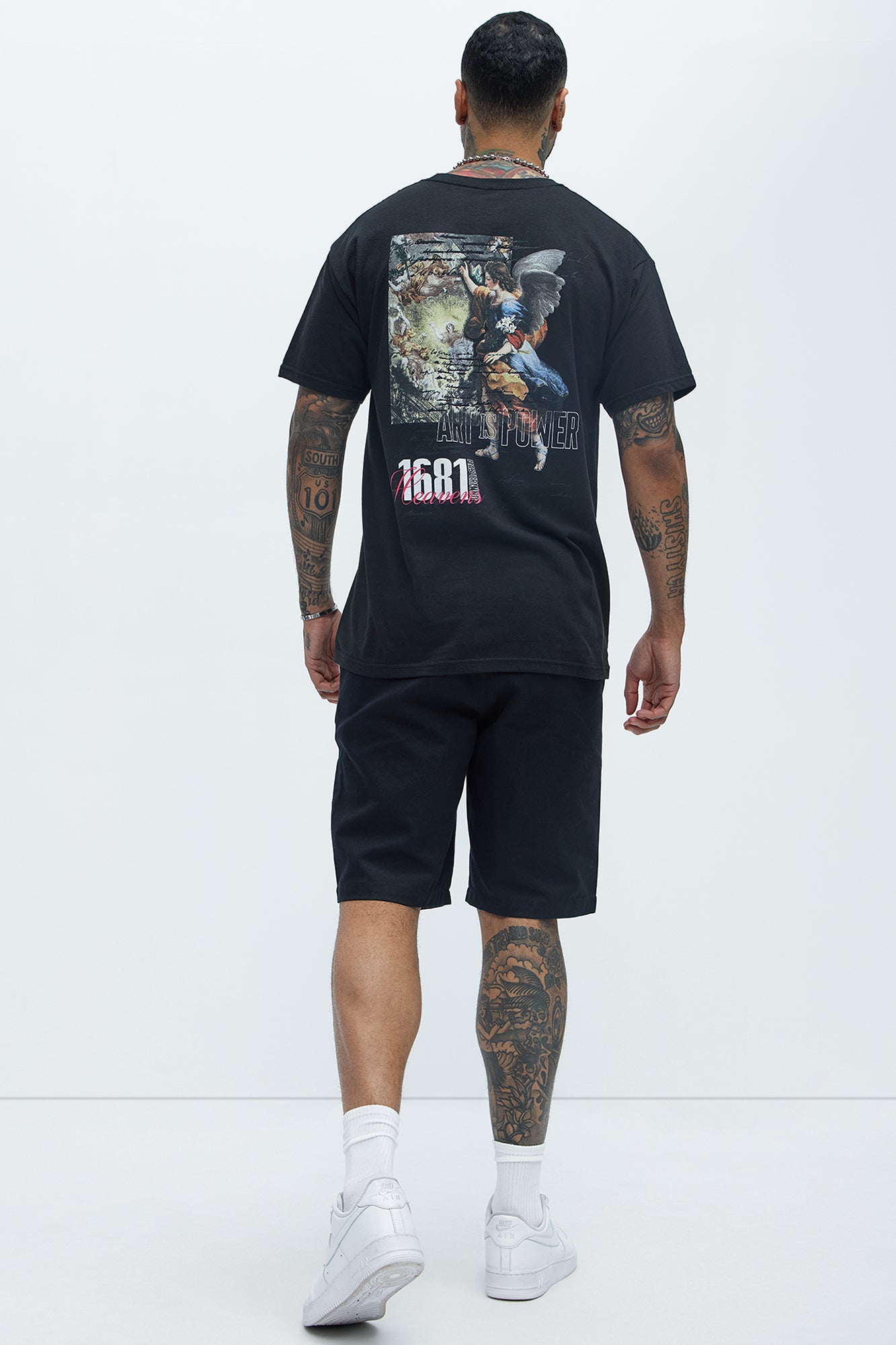 Art Is Power Short Sleeve Tee - Black - Image 4
