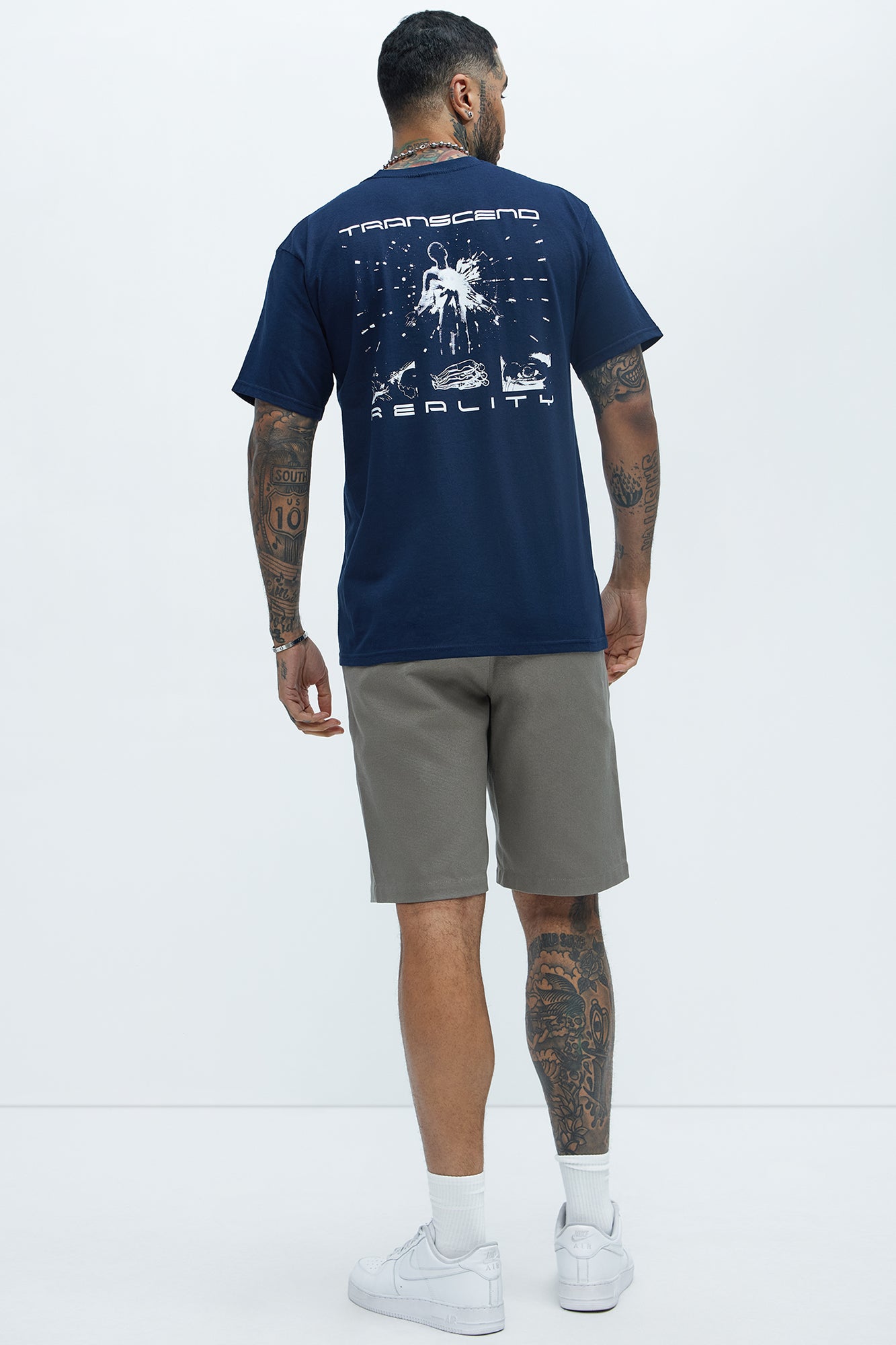 Transend Reality Short Sleeve Tee - Navy - Image 5