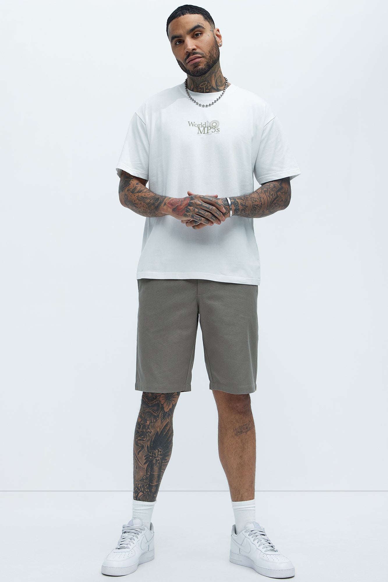 World Of MP3s Short Sleeve Tee - White - Image 4