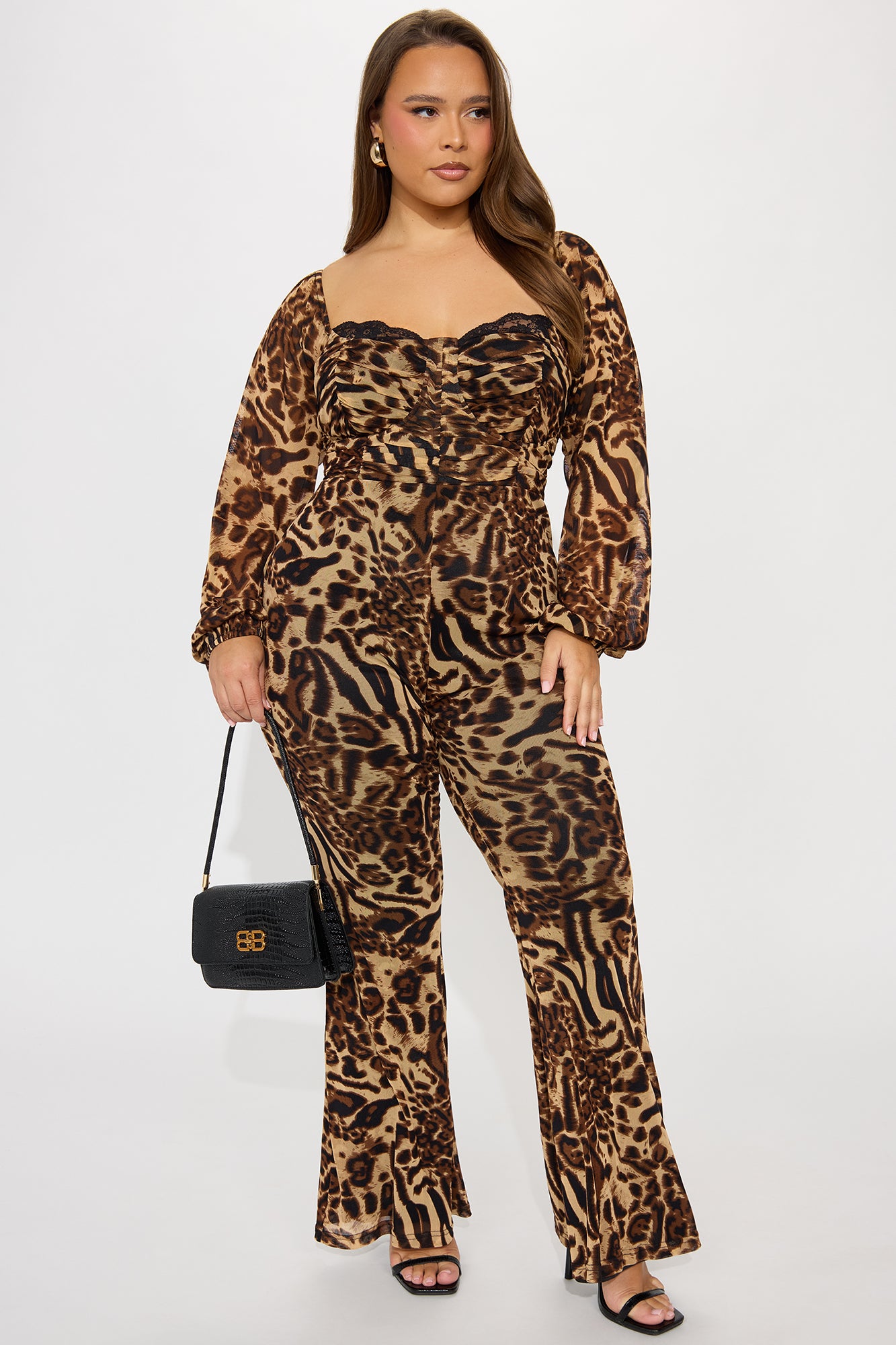 With A Twist Jumpsuit - Brown/combo - Image 4