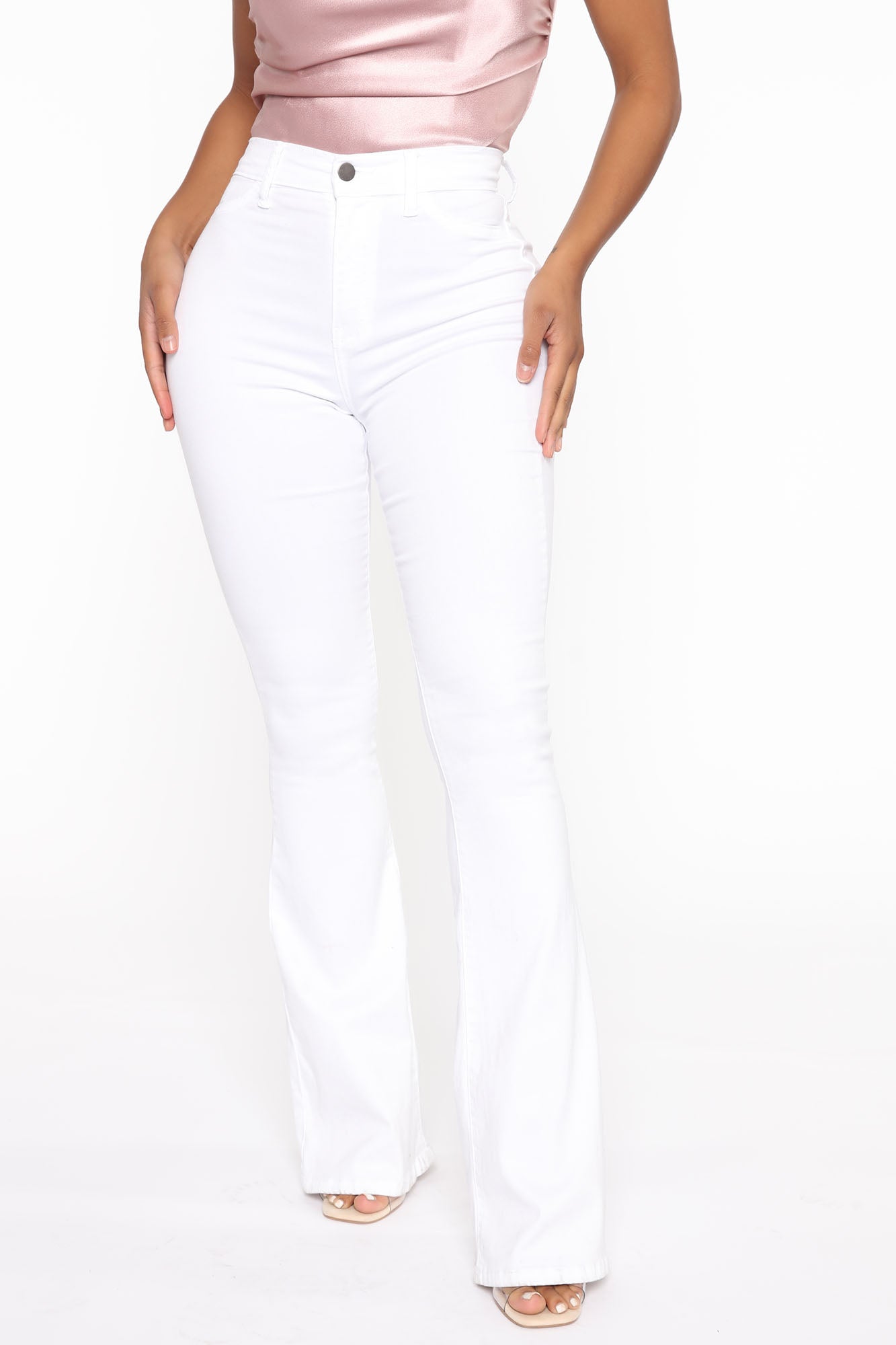 Deep In My Soul Flare Jeans - White - Image 5