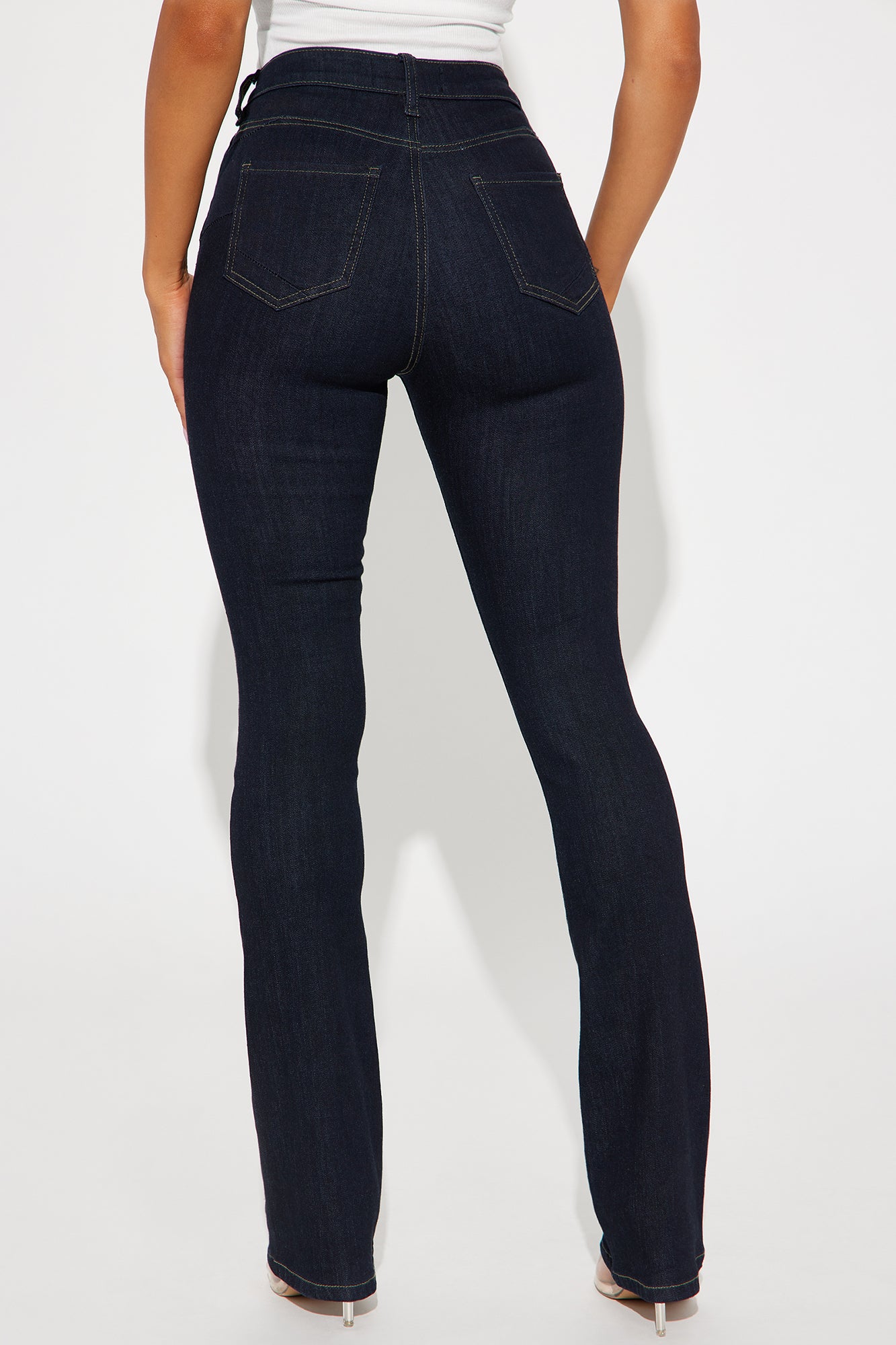 Amaya Sculpting Stretch Bootcut Jeans - Dark Wash - Image 3