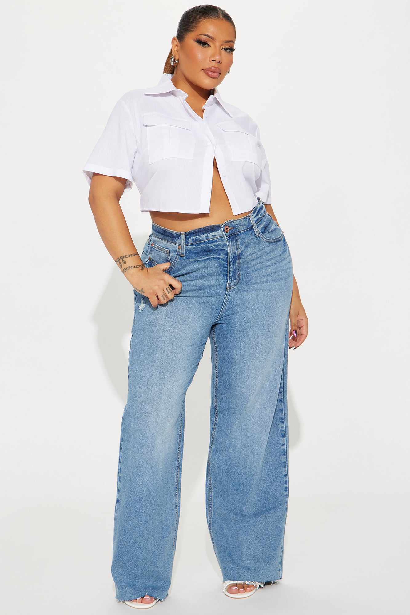 Allegra Linen Shirt - Off White - Image 5