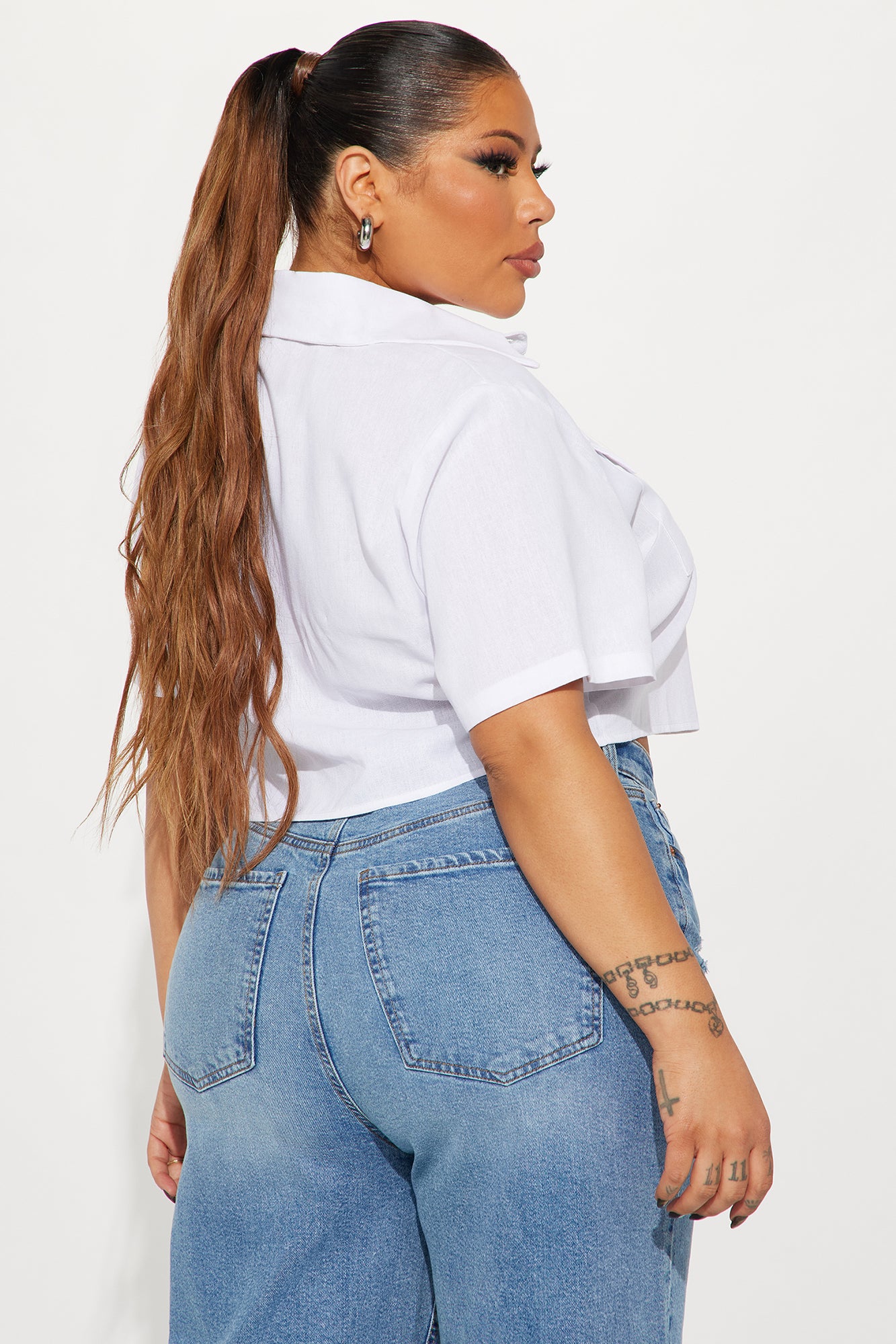 Allegra Linen Shirt - Off White - Image 6