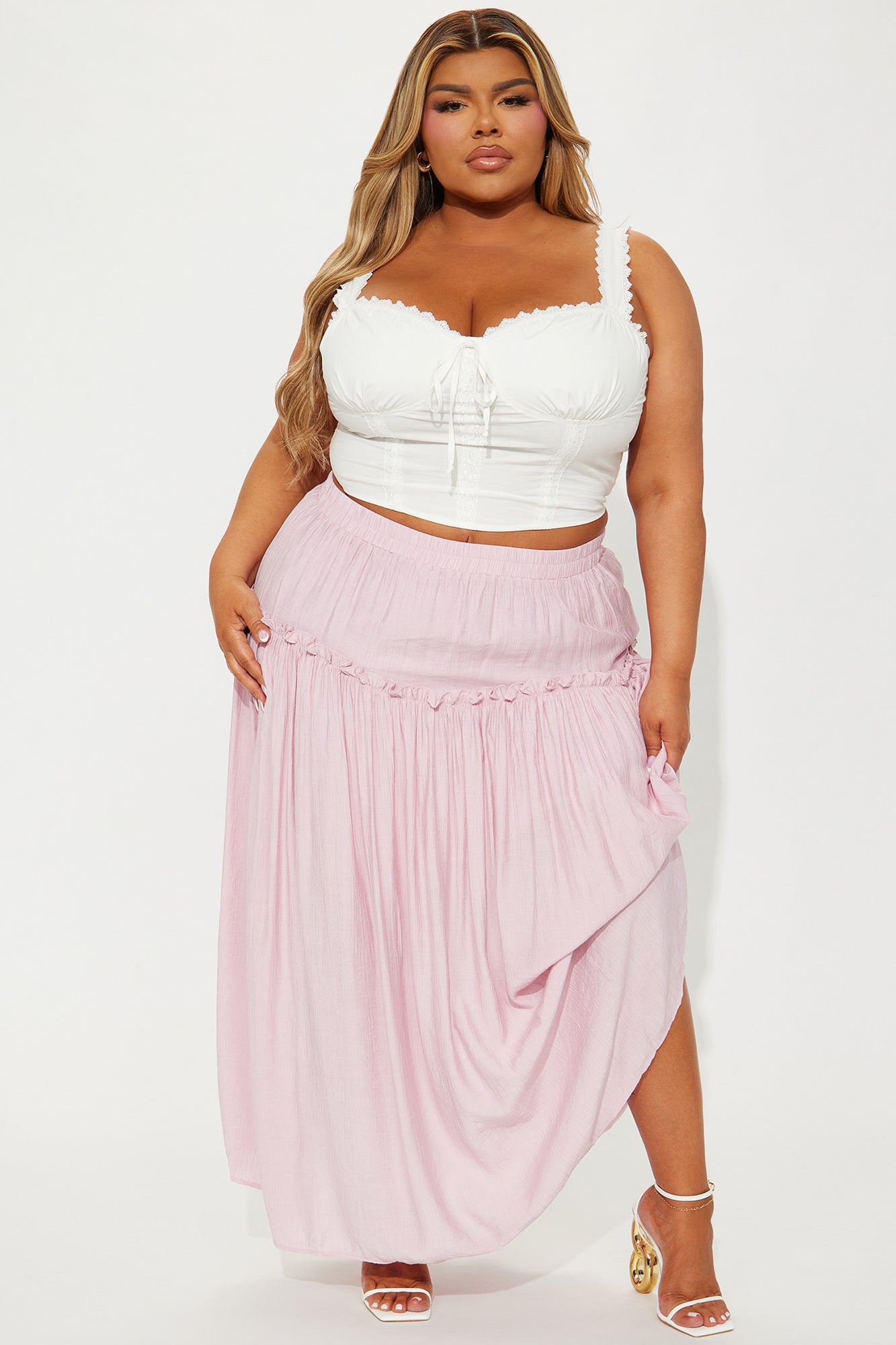 Lily Maxi Skirt - Pink - Image 4
