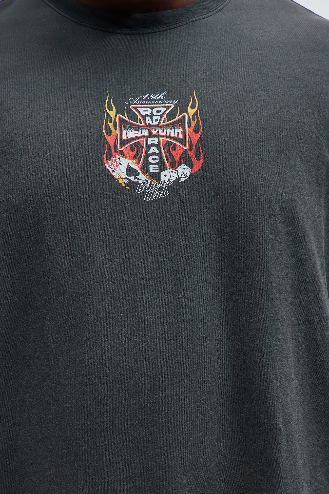 Road Race Oversized Short Sleeve Tee - Black - Image 9