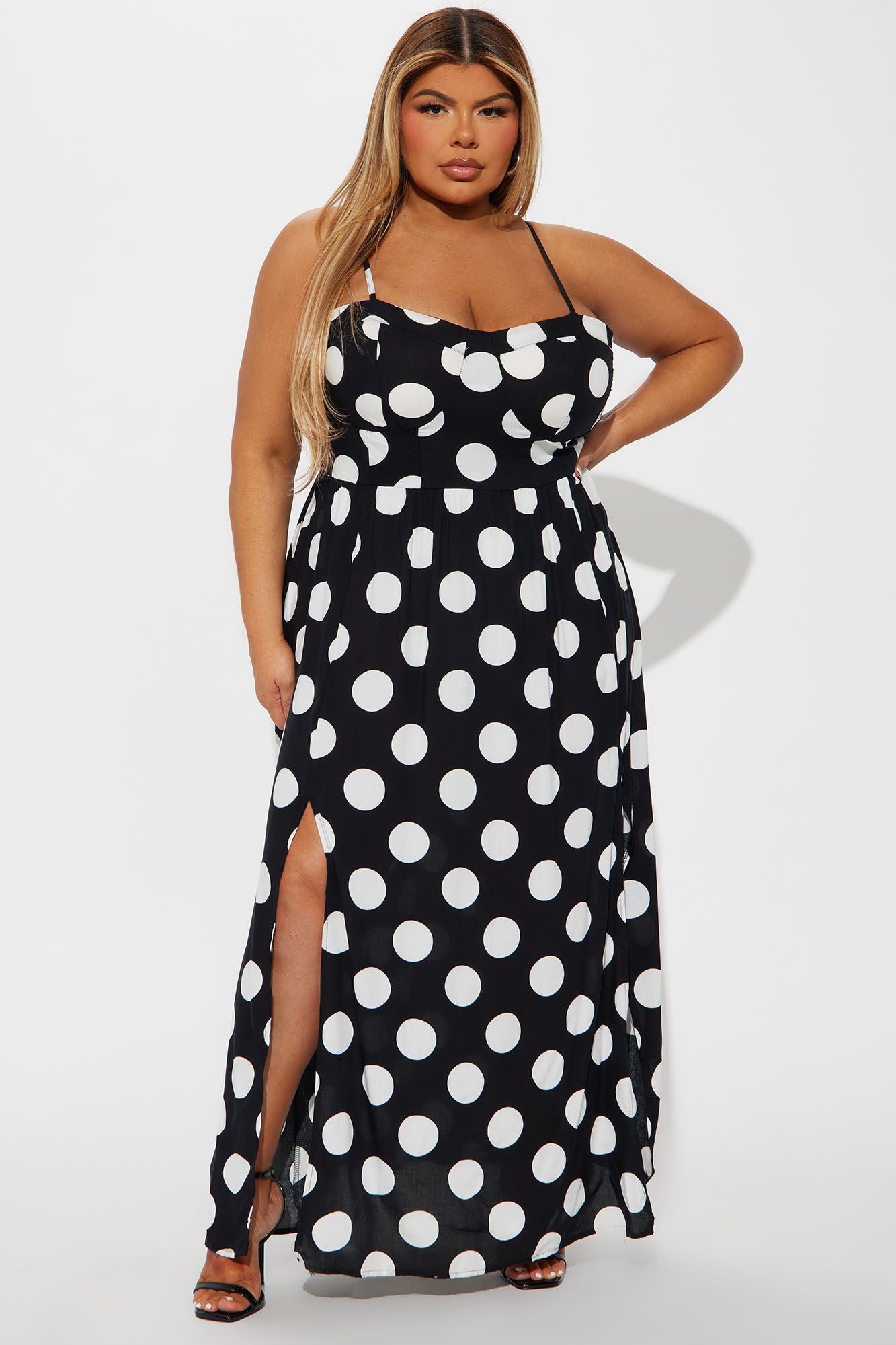 Anna Maxi Dress - Black/White - Image 4