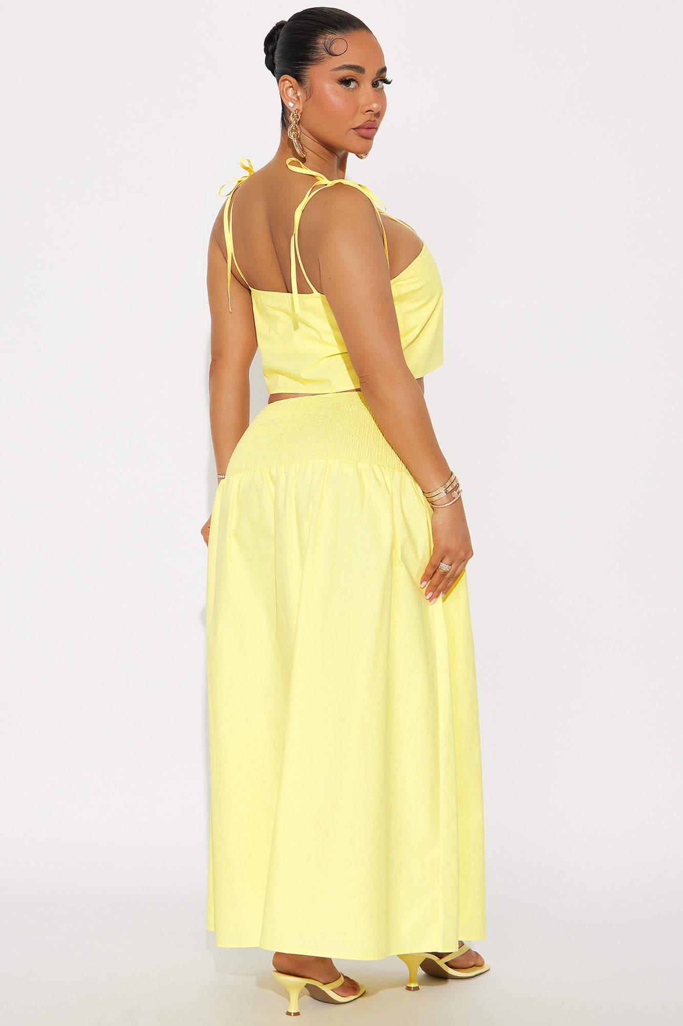 Feeling The Sunshine Skirt Set - Yellow - Image 3