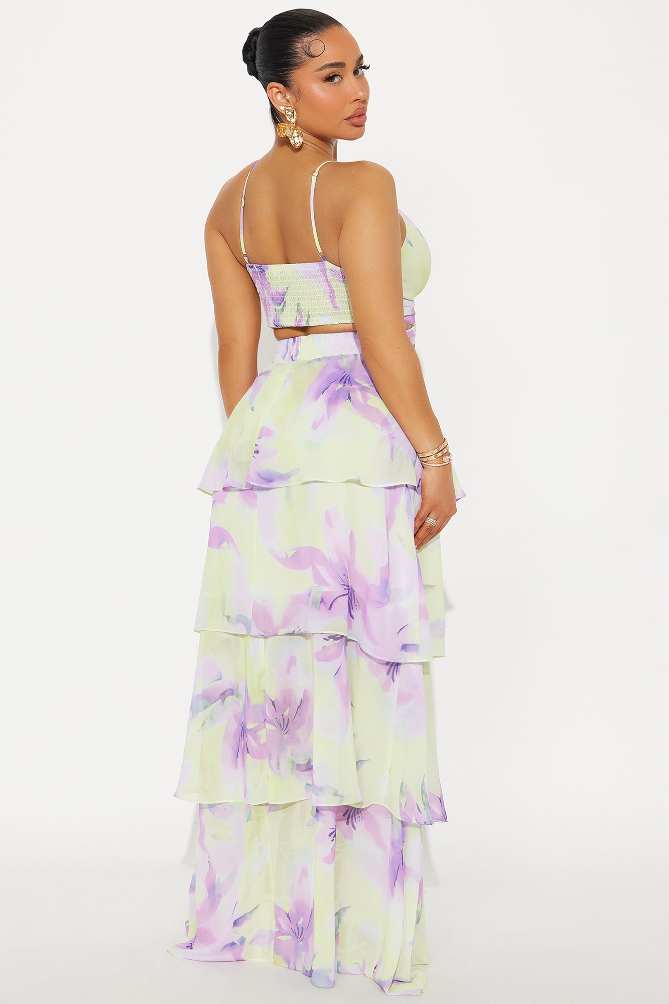 Bethany Floral Maxi Dress - Green/combo - Image 3