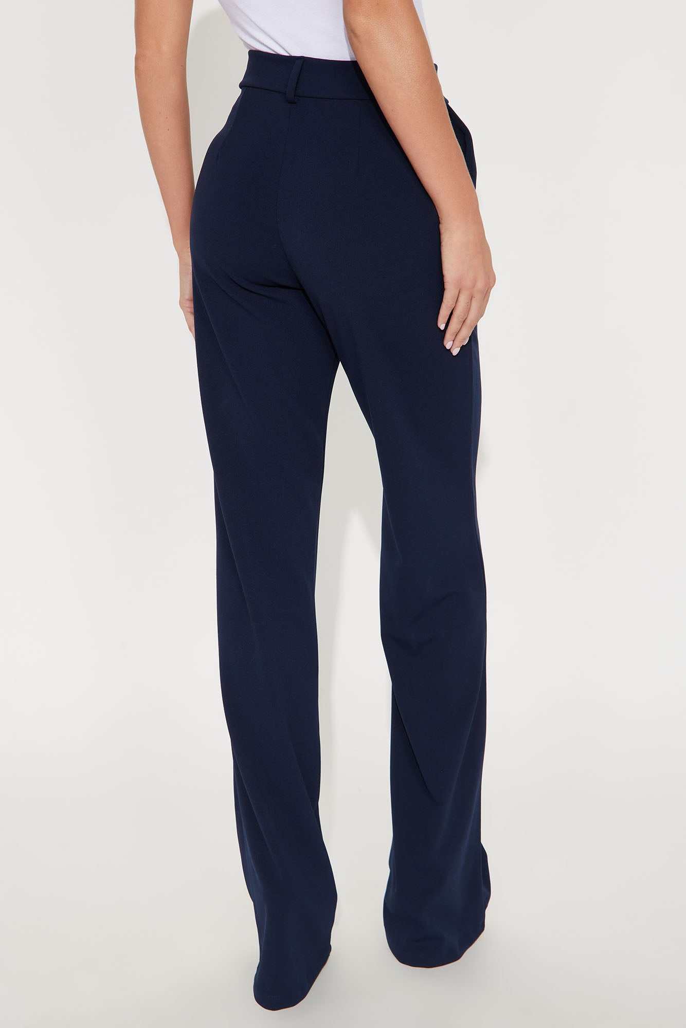 Tall Heidi Wide Leg Trouser Pant - Navy - Image 3
