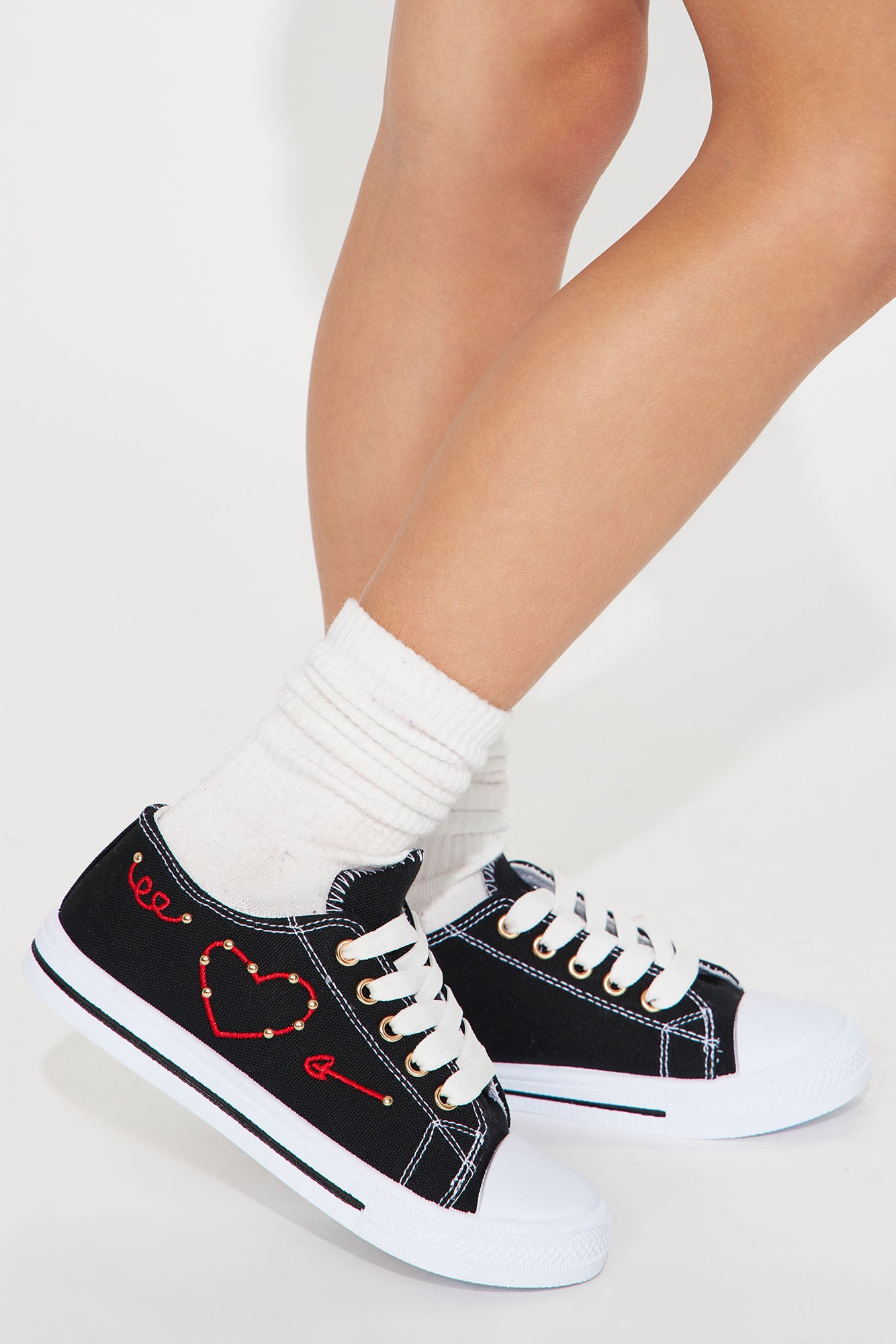 Mini Struck My Heart Sneaker - Black - Image 3