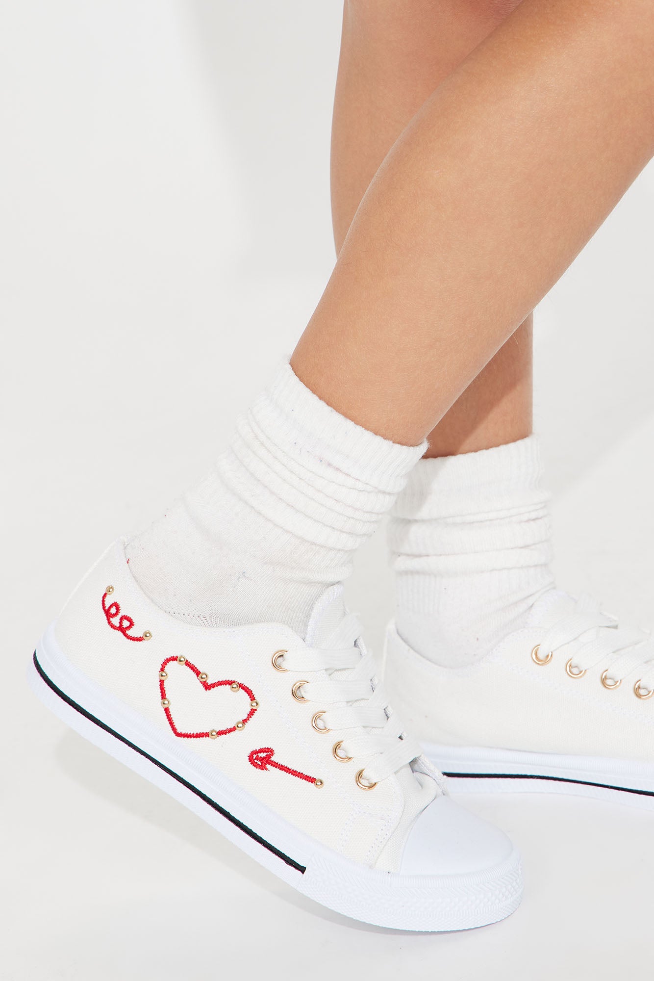Mini Struck My Heart Sneaker - White - Image 3