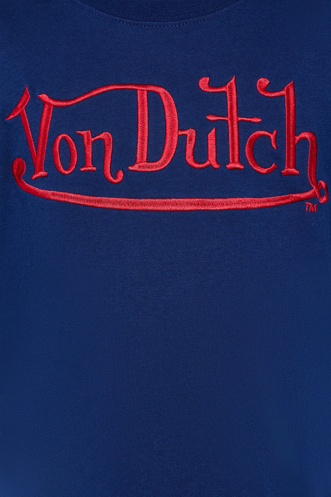 Mini Von Dutch Embroidered T-Shirt Dress - Navy - Image 4