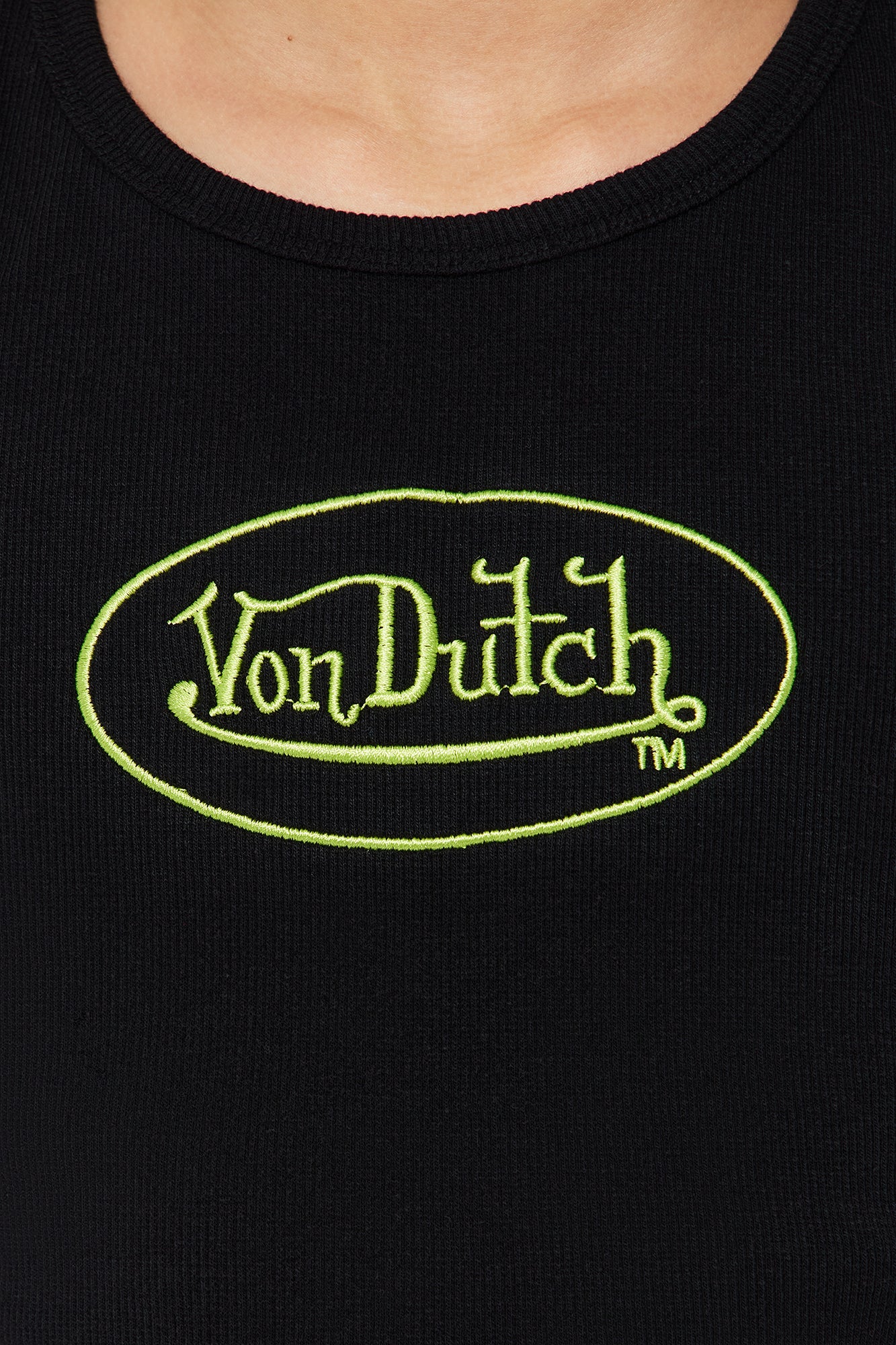 Mini Von Dutch Timeless Tank Top - Black/Green - Image 4